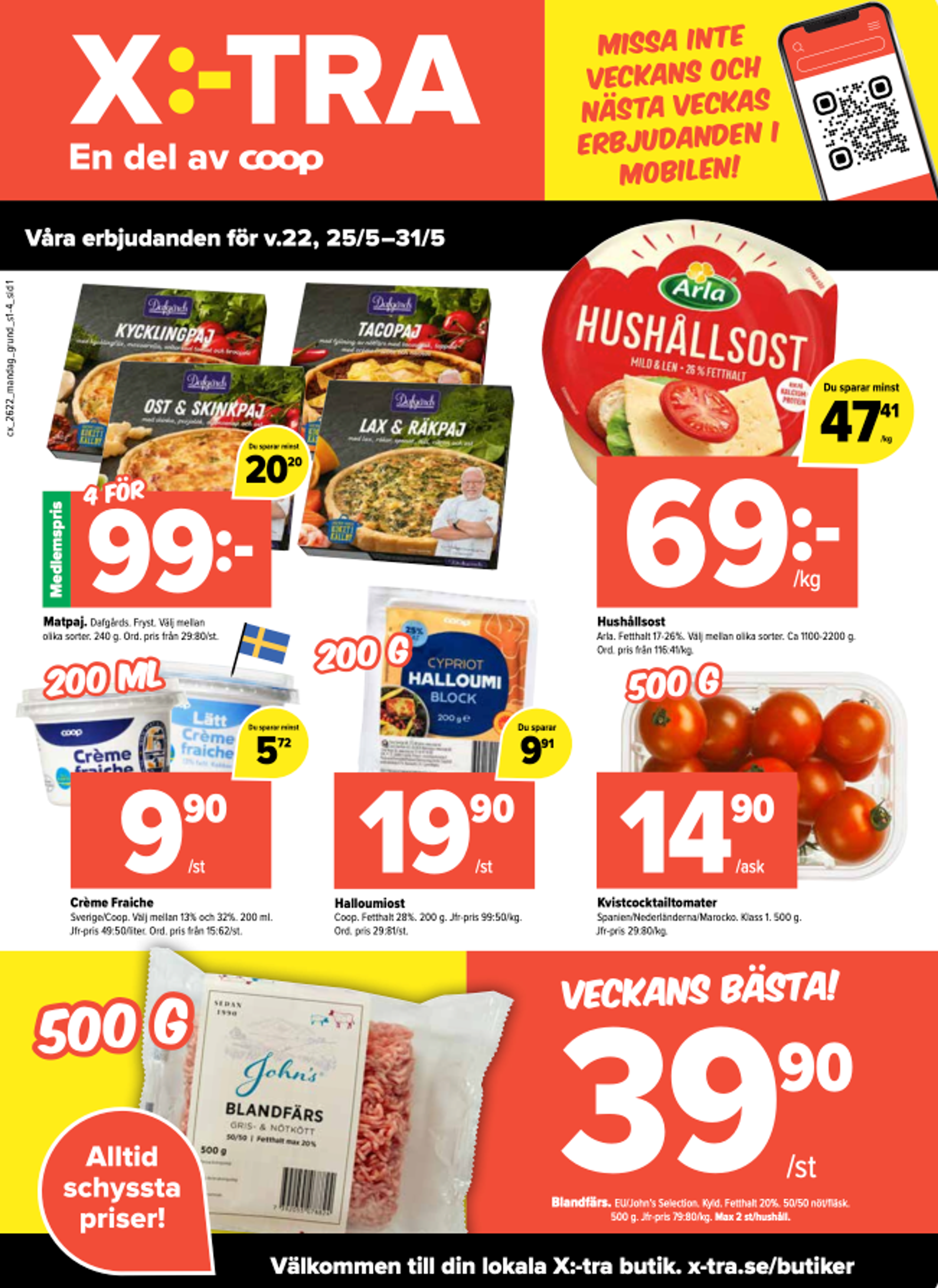 Våra erbjudanden för v.22, 25/5-31/5