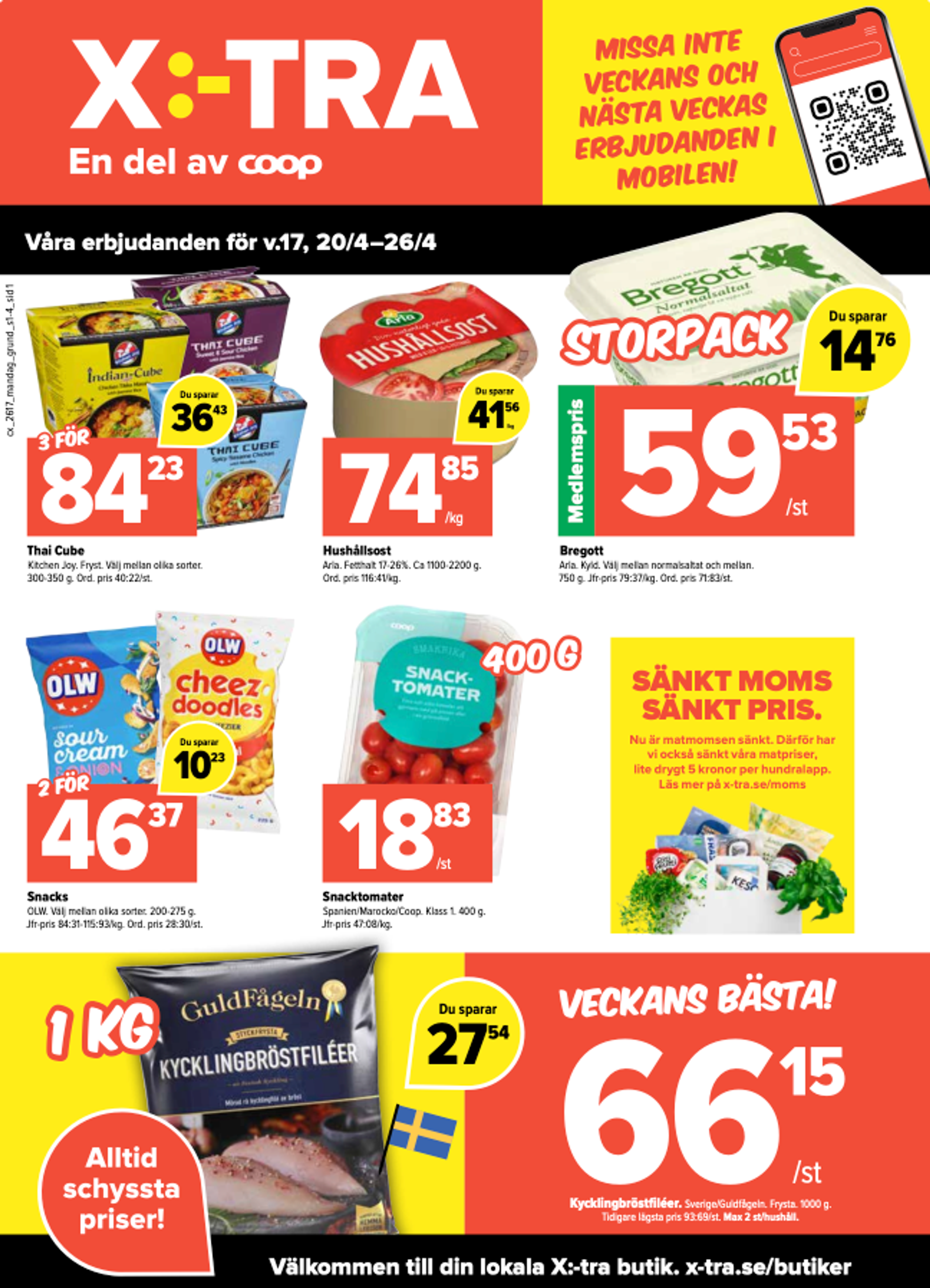 Våra erbjudanden för v.17, 20/4-26/4