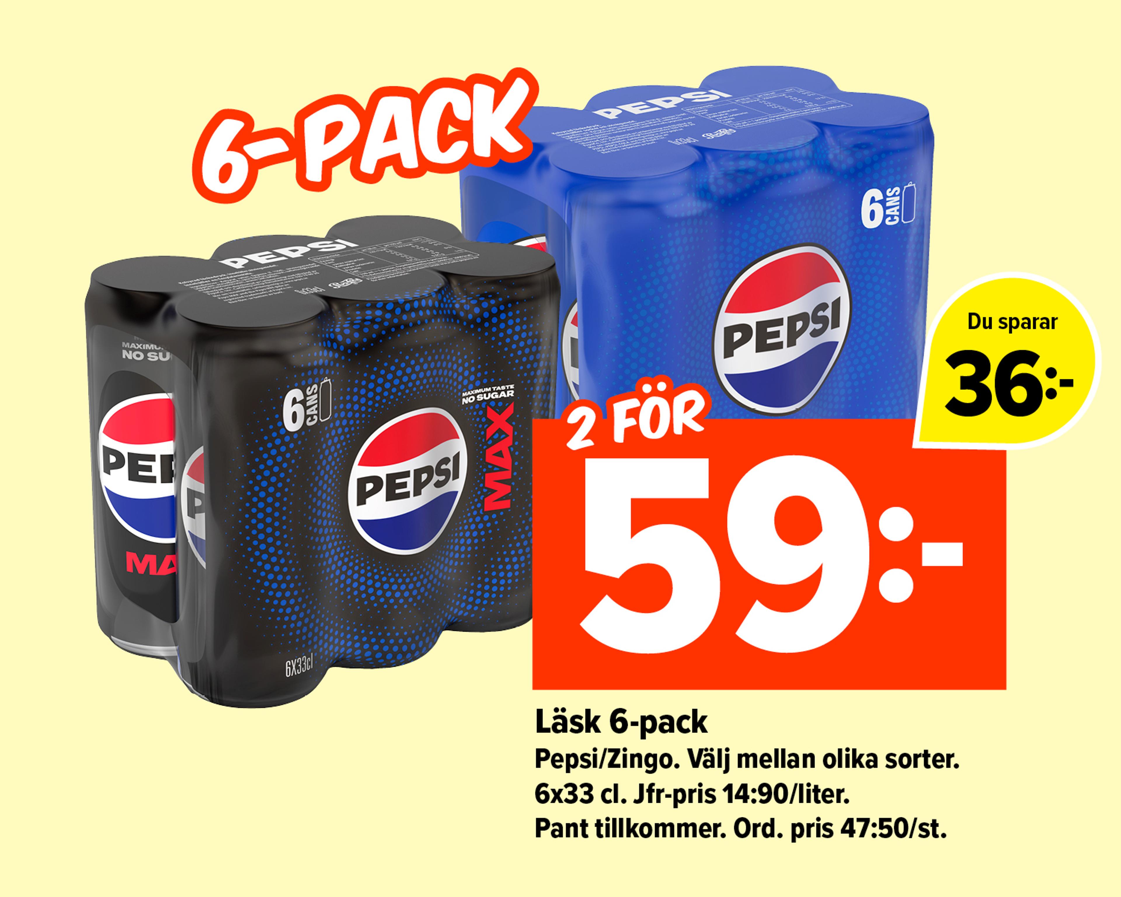 Läsk 6-pack
