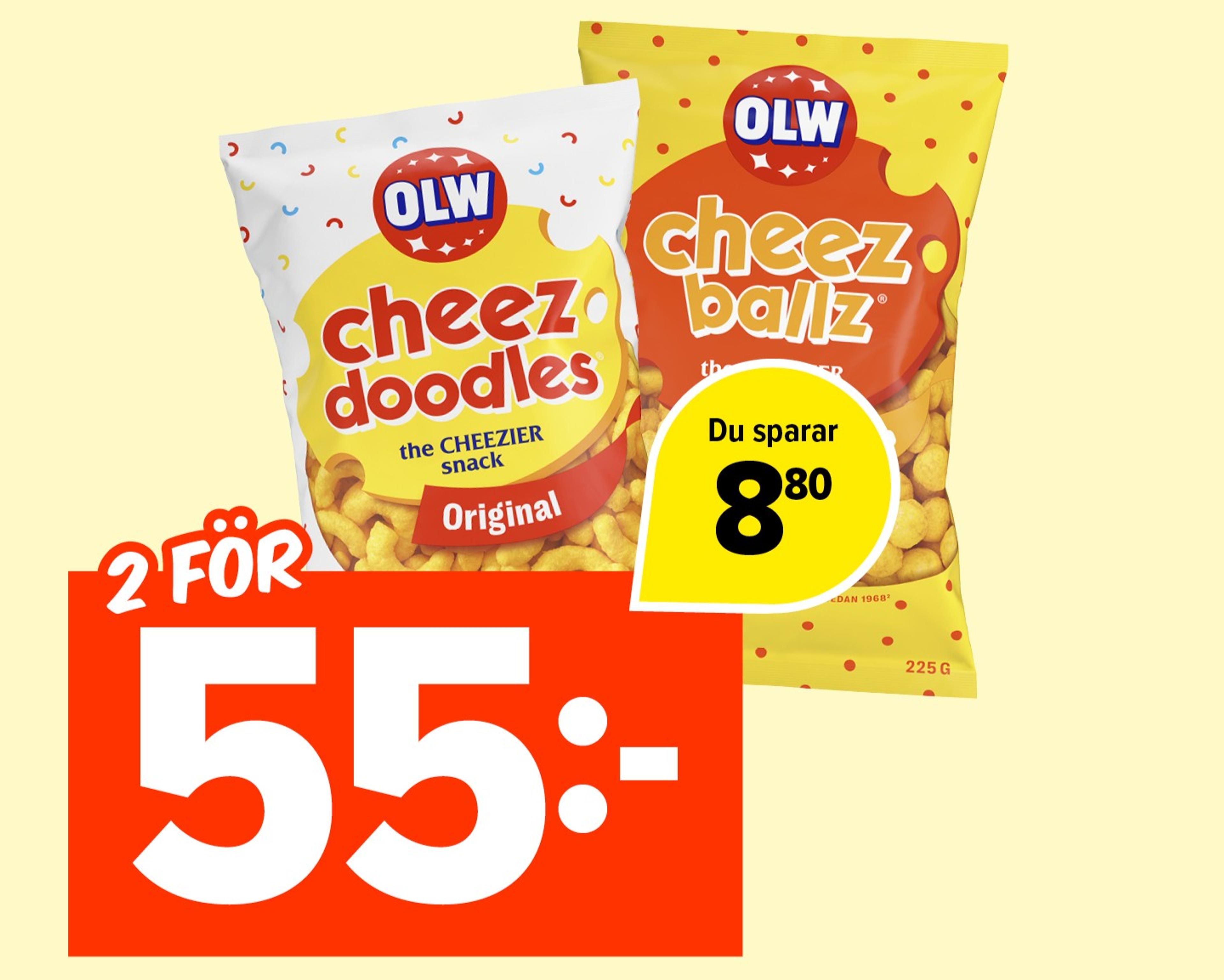 OLW Chhese Doodles, 2 för 55 kronor