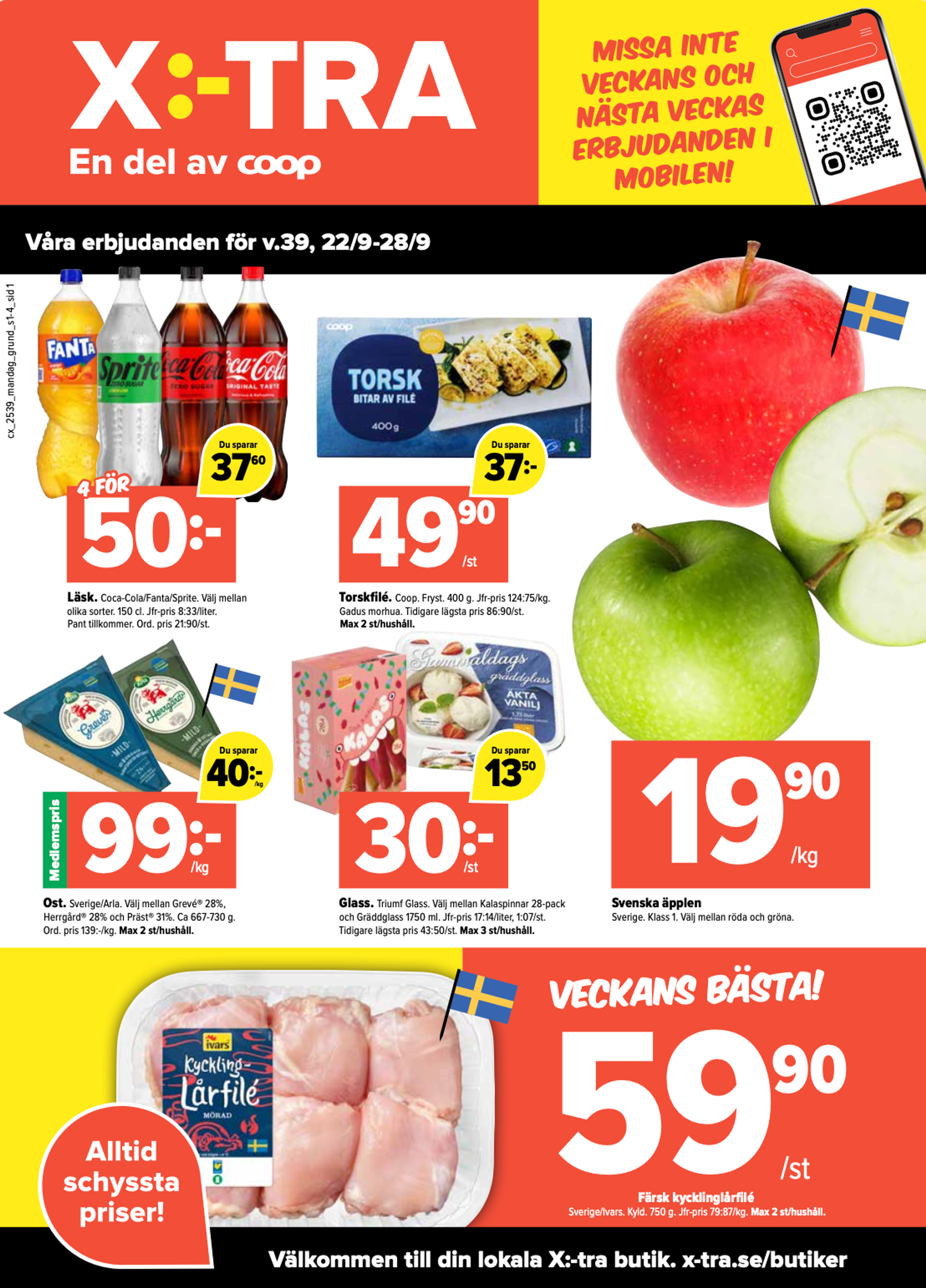Våra erbjudanden för v.39, 22/9-28/9