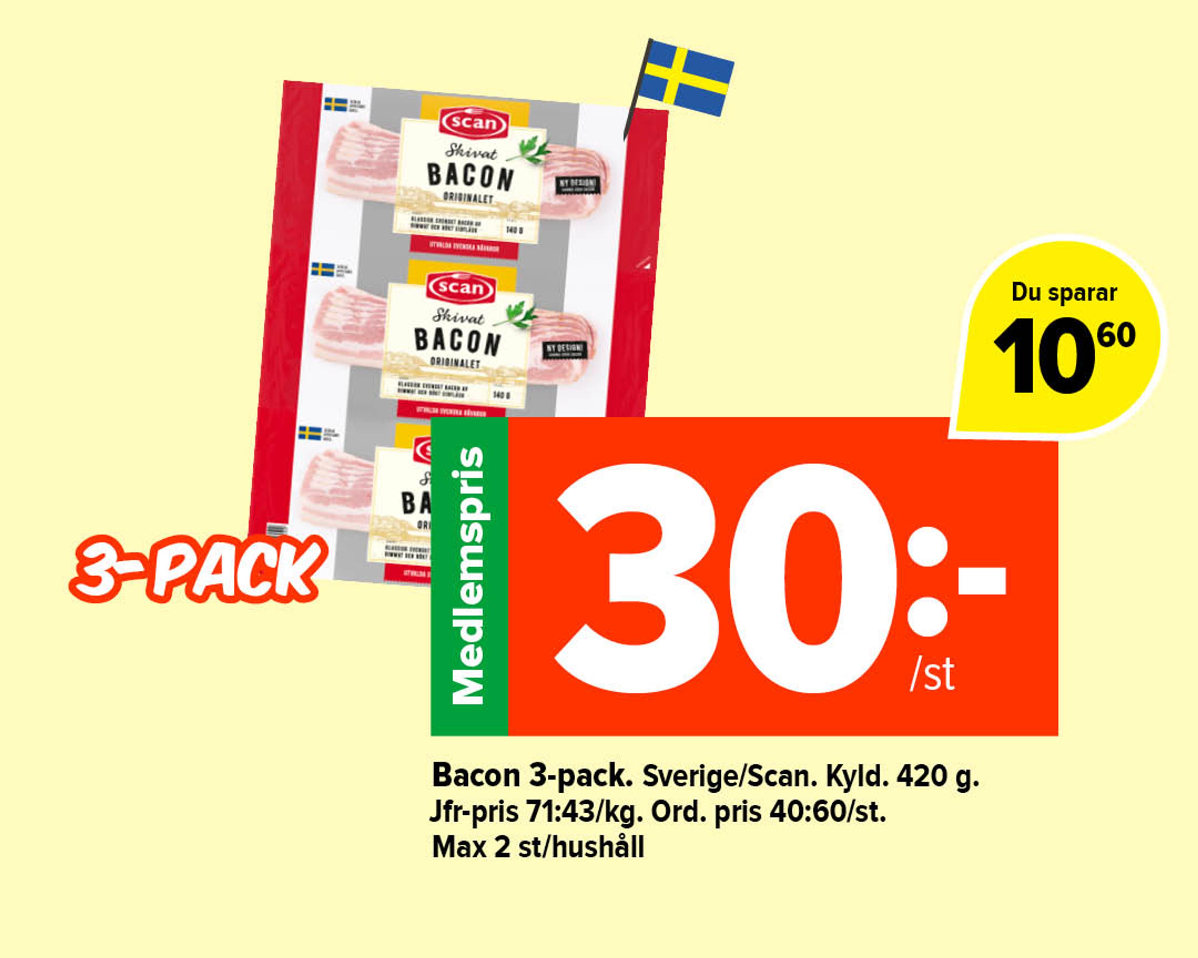 Bacon 3-pack