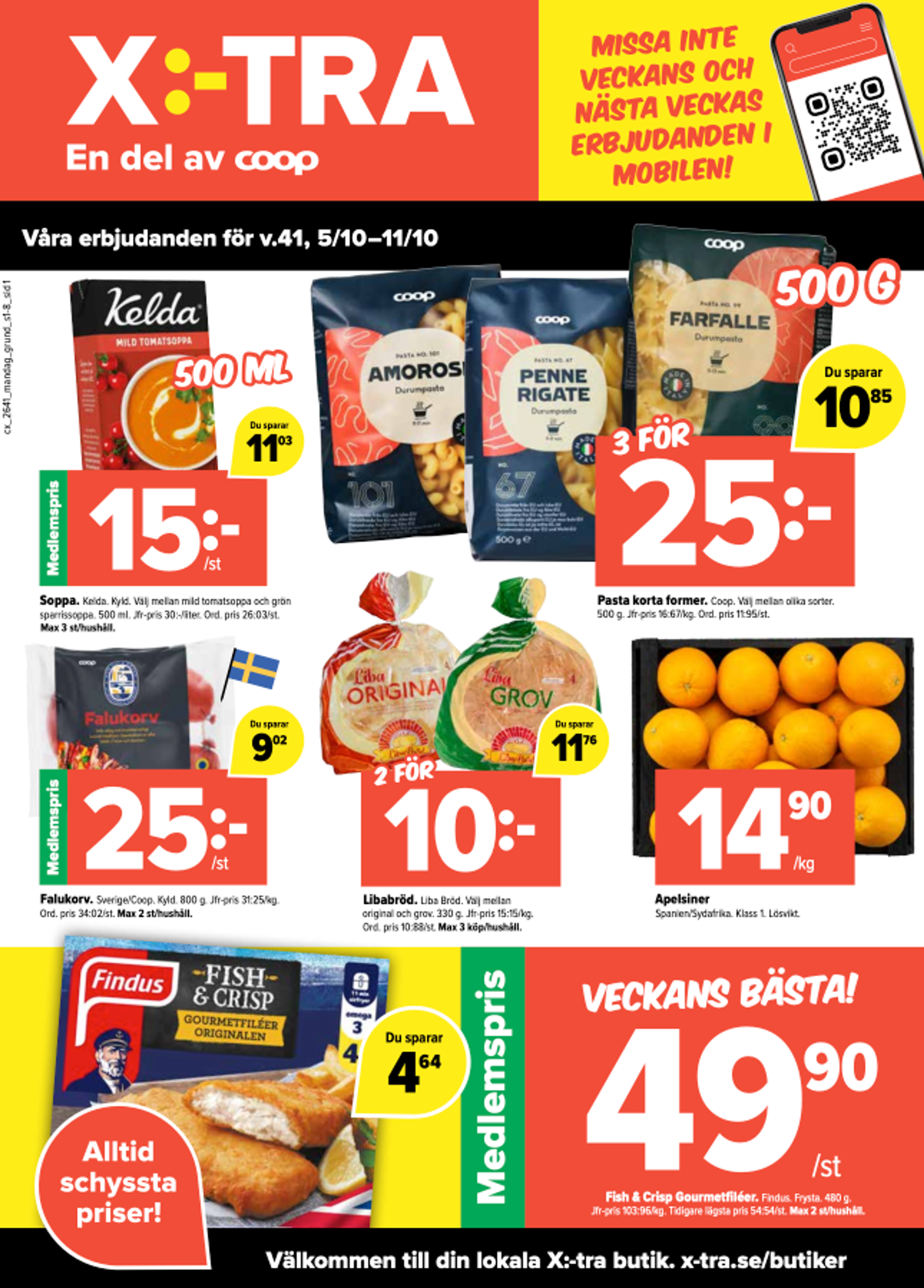 Våra erbjudanden för v.41, 5/10-11/10