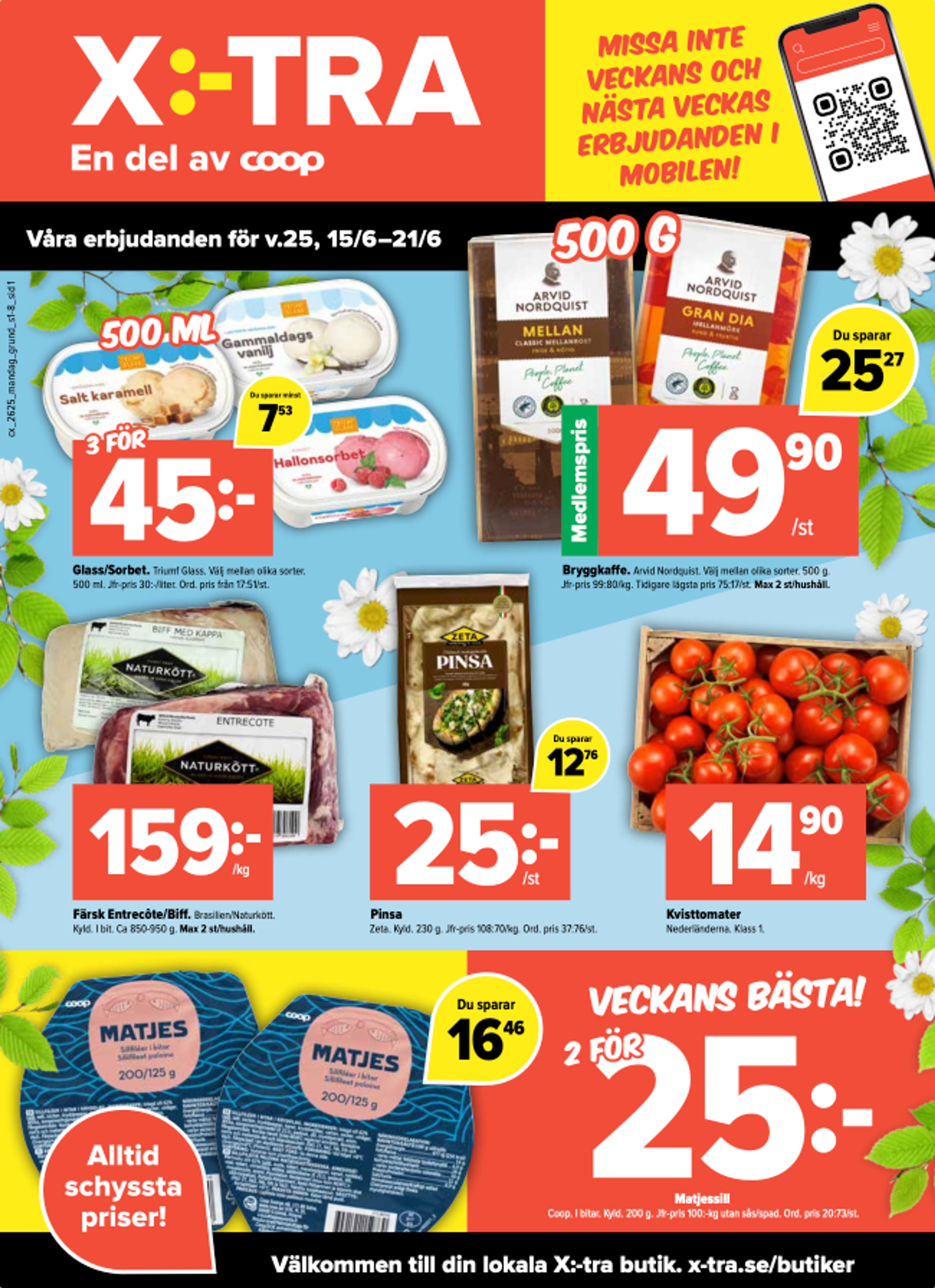 Våra erbjudanden för v.25, 15/6-21/6