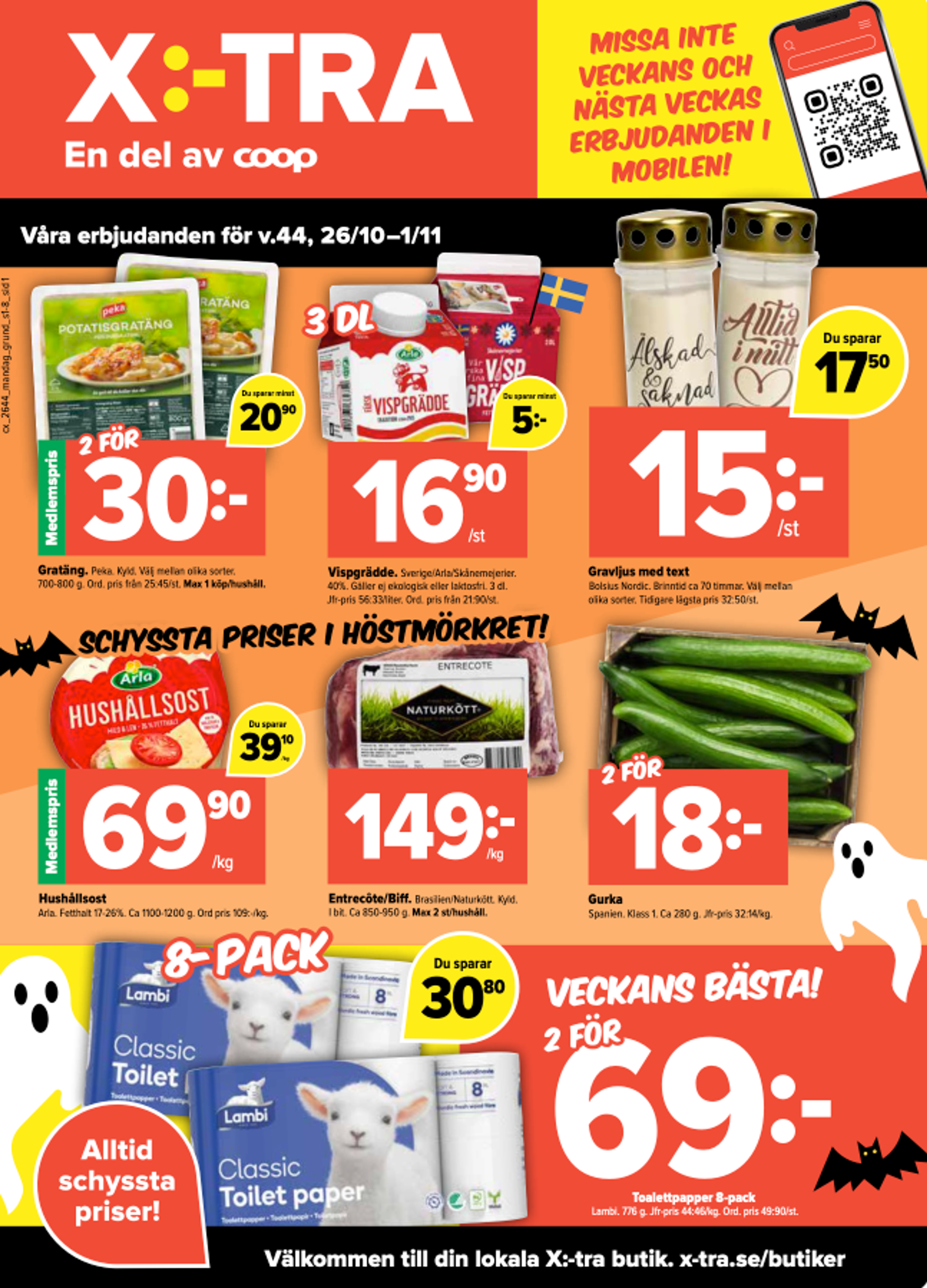 Våra erbjudanden för v.44, 26/10-1/11