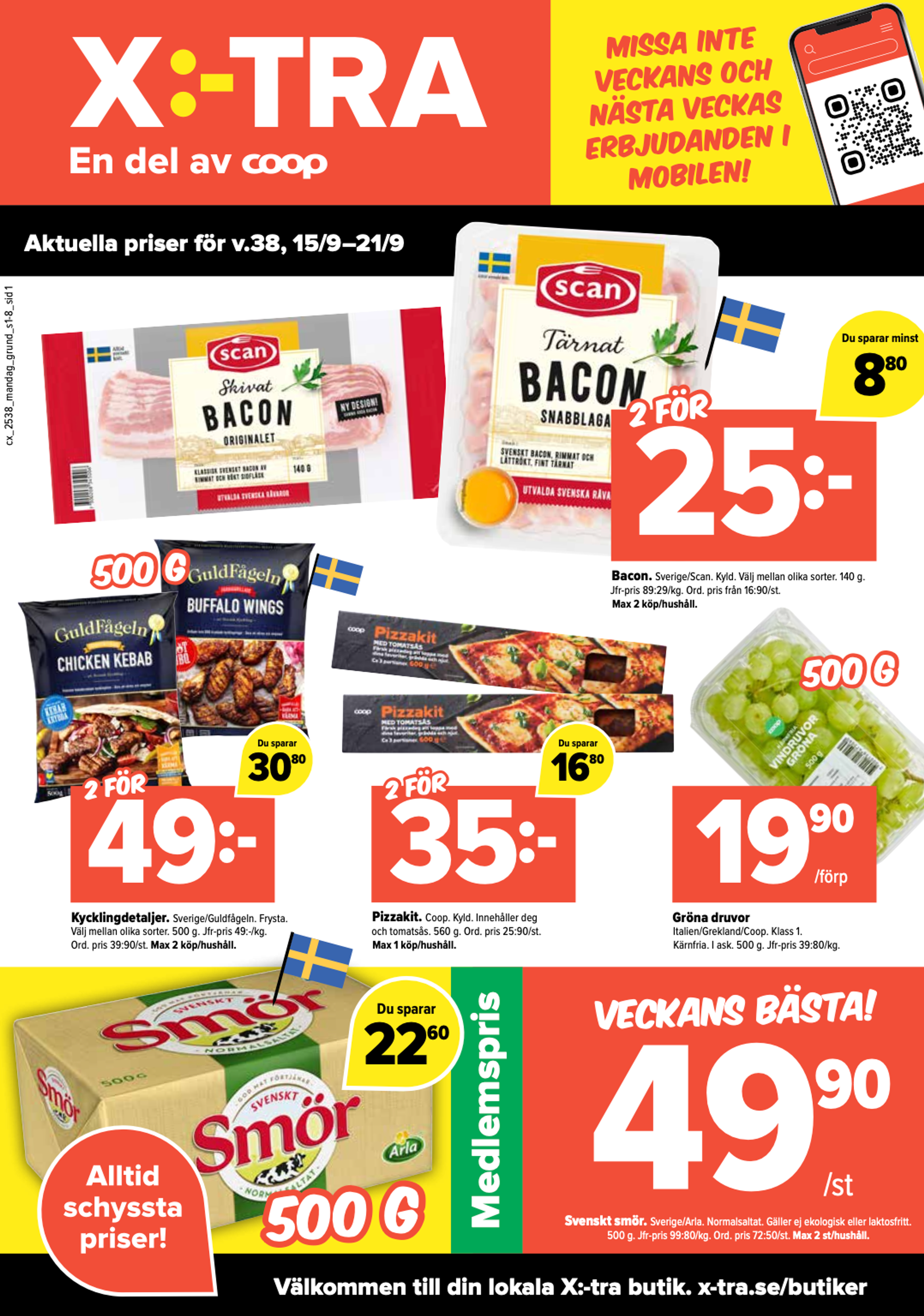 Våra erbjudanden för v.38, 15/9-21/9