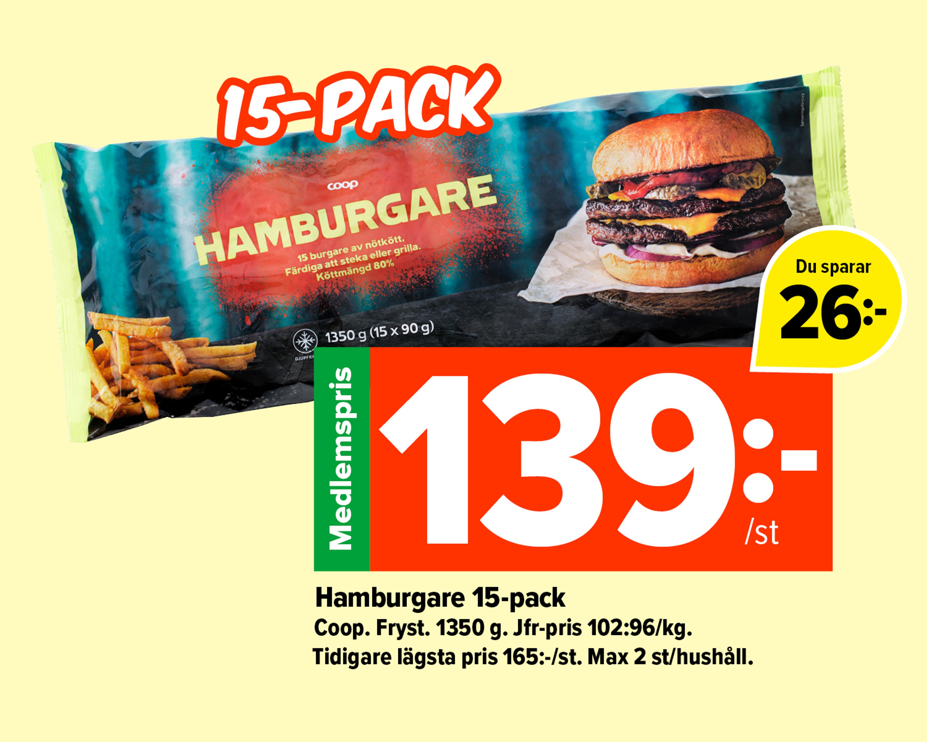Hamburgare 15-pack