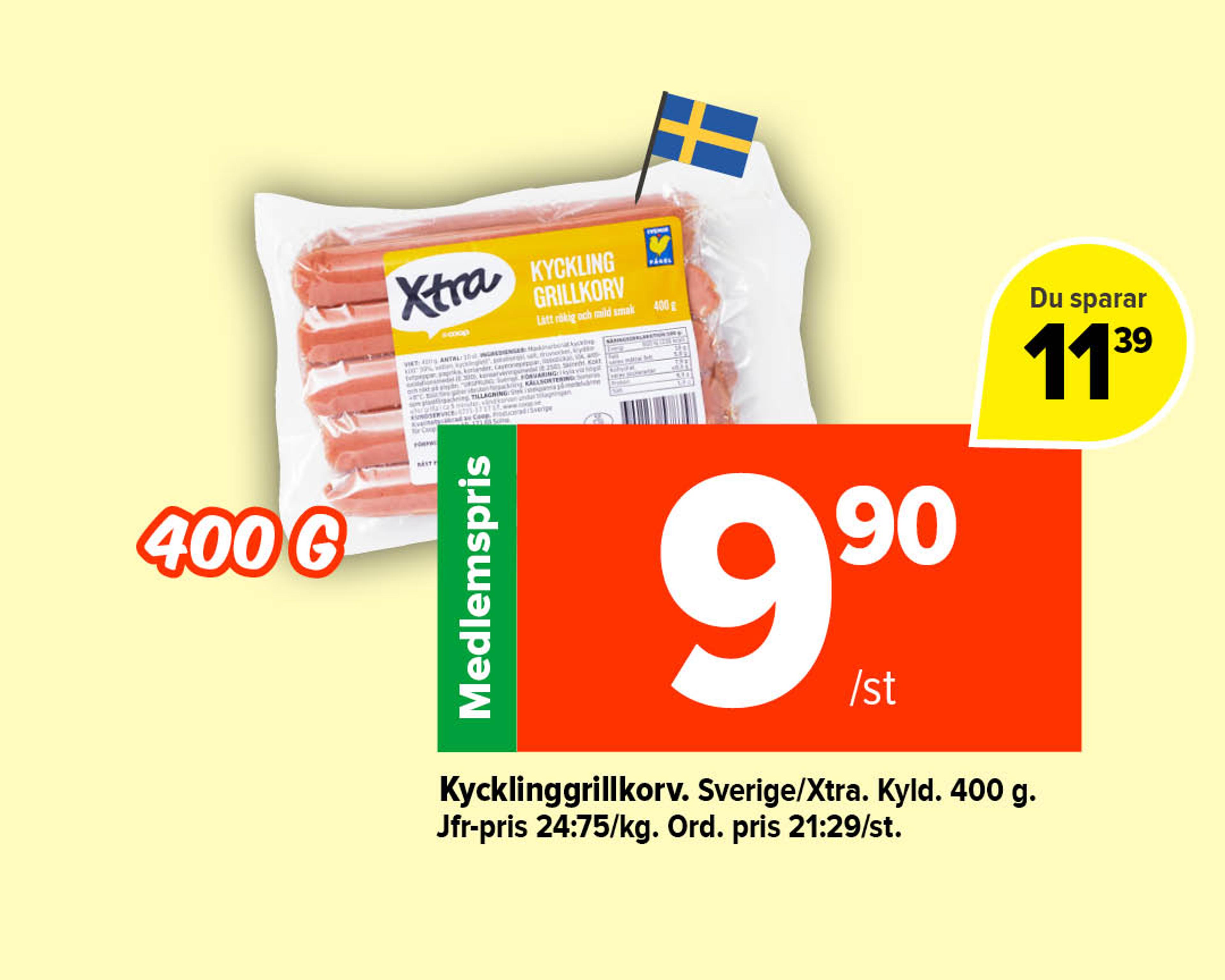 Kycklinggrillkorv