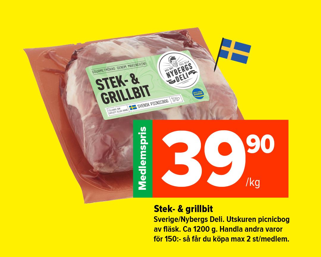 Stek- & grillbit 39:90/kg