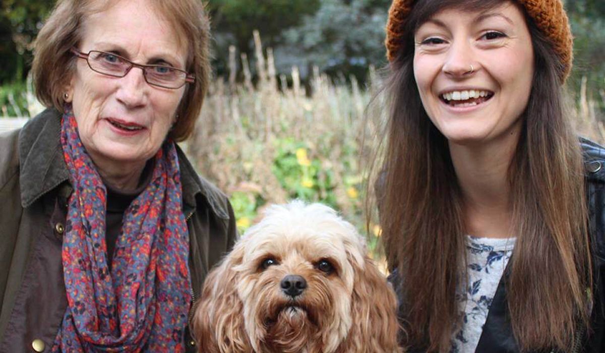 Charlie with borrower June and owner Marion