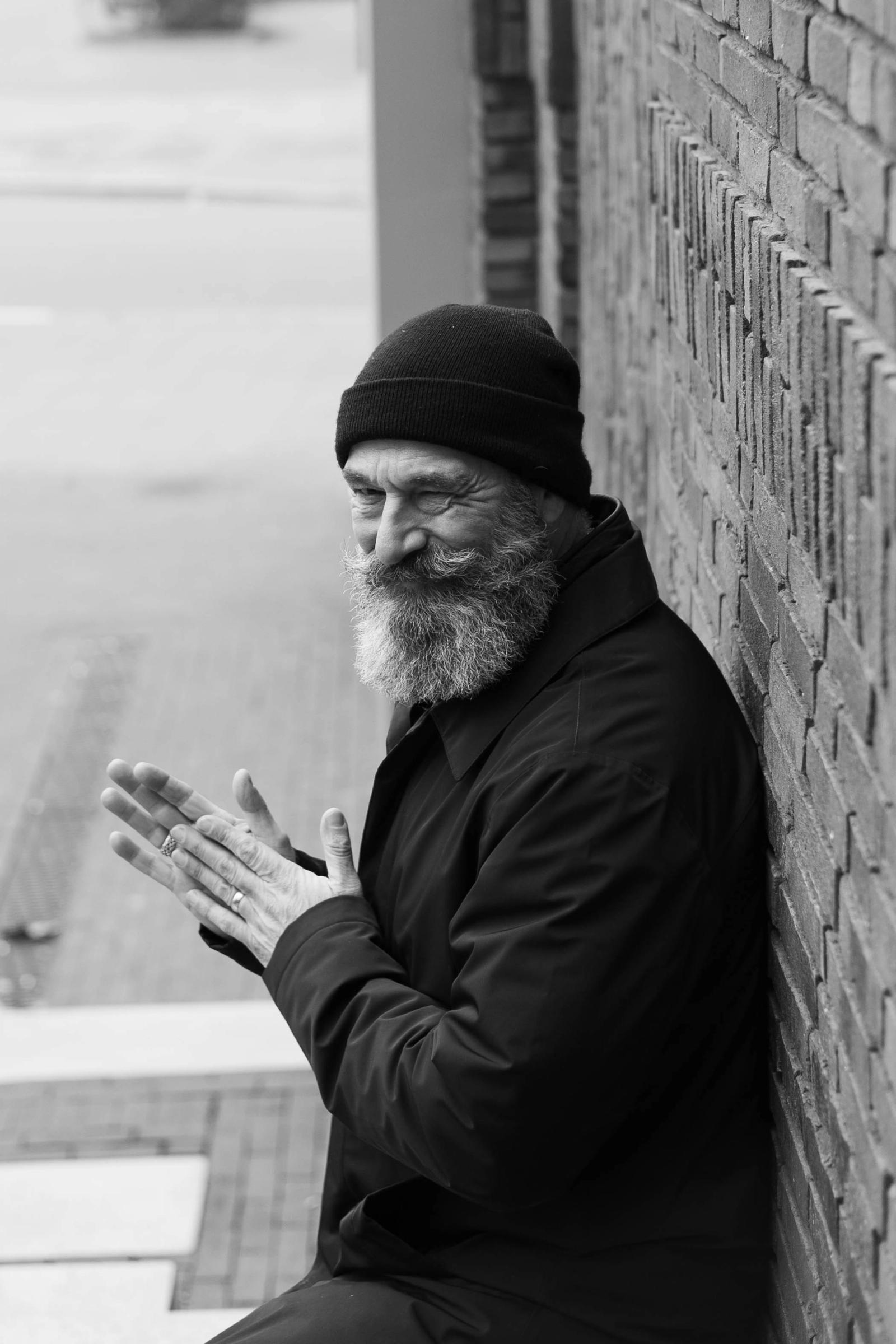 man met baard
