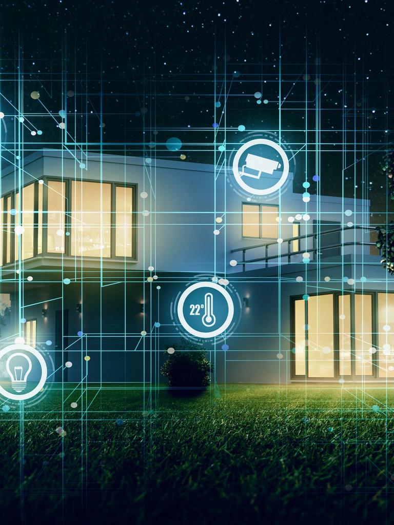 House with wireless safety security