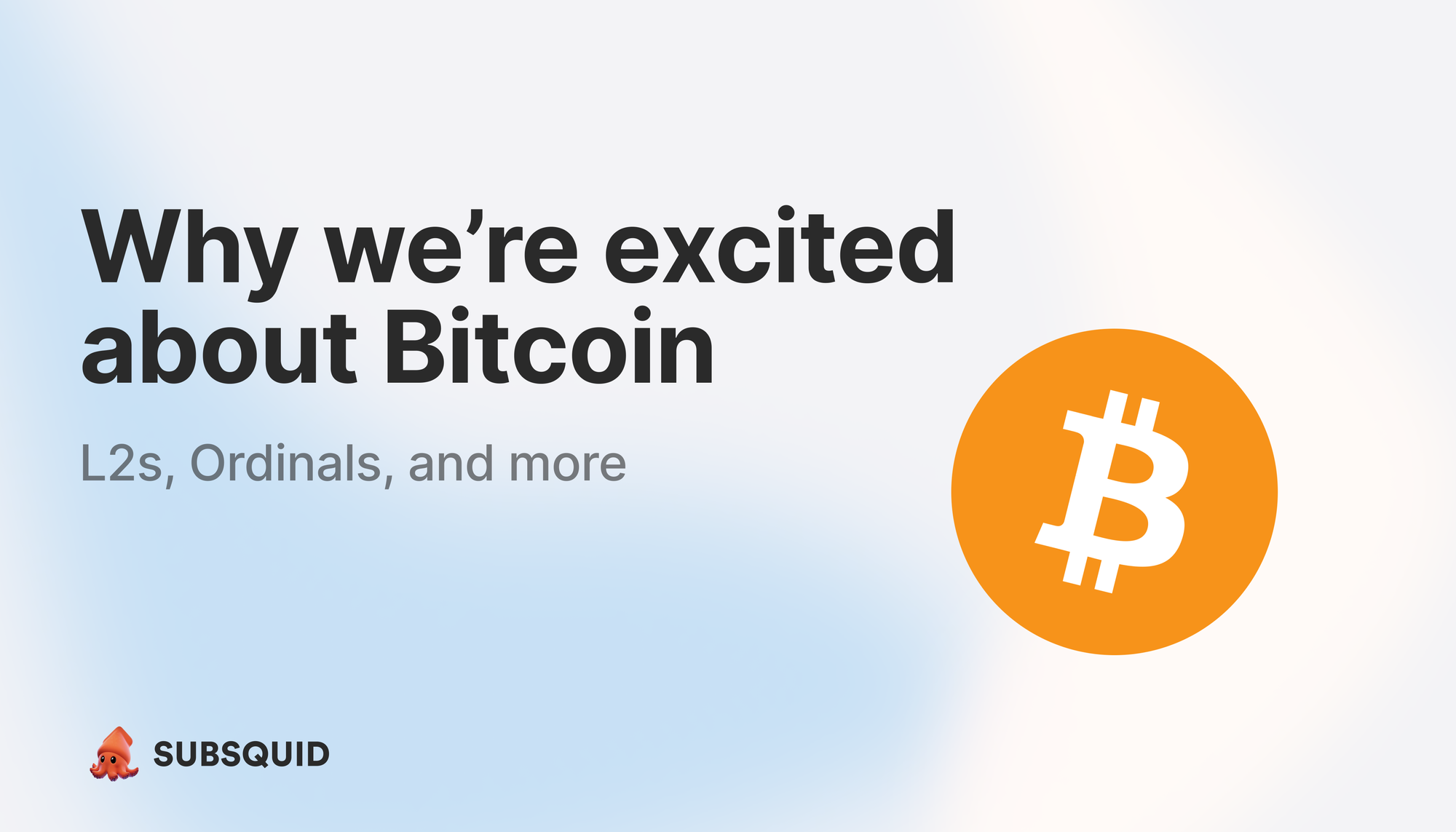 Why We're Excited About Bitcoin