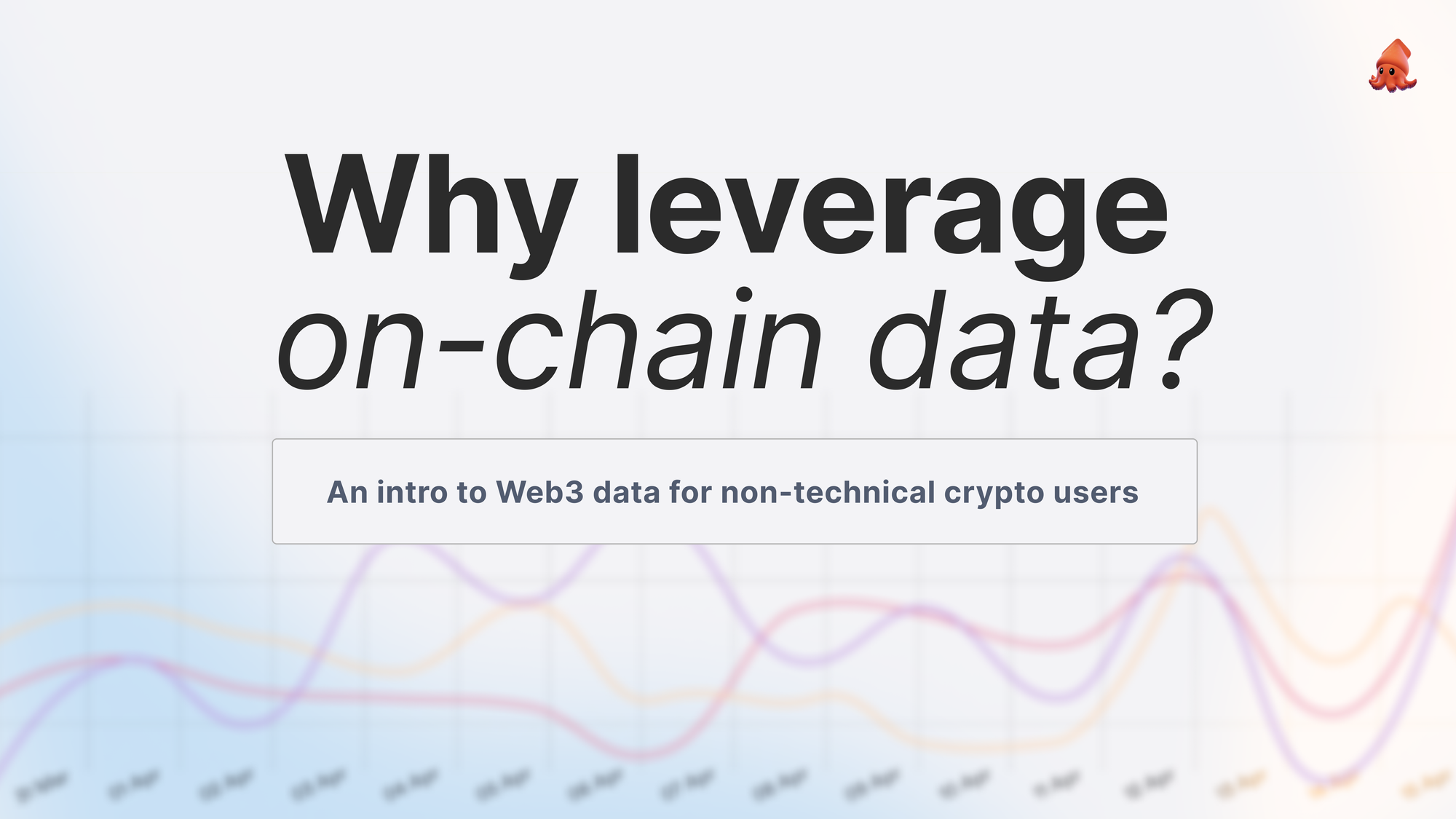 Why leverage blockchain data?