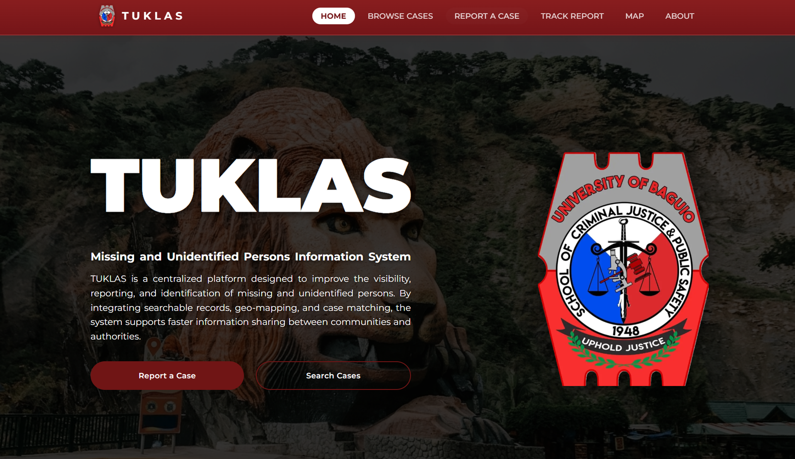 TUKLAS | Missing & Unidentified Persons Information System