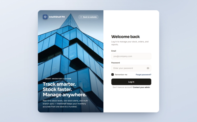 IntelliShelf | Smart Inventory System 