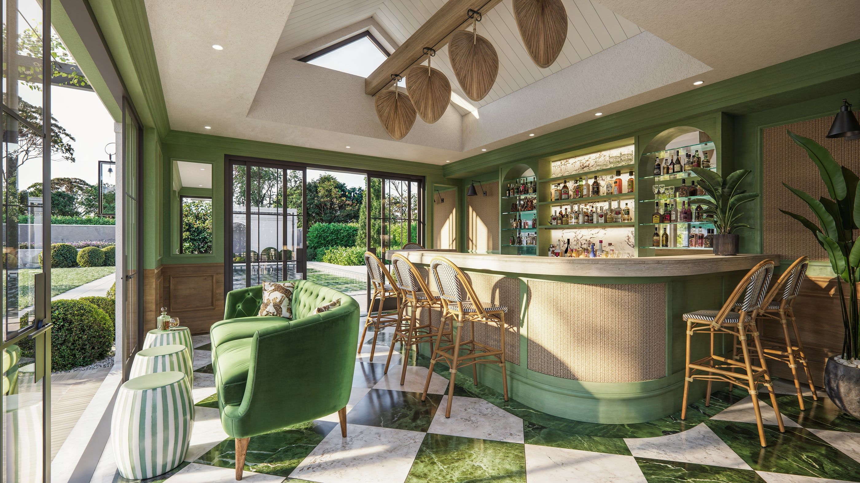 The green pool bar at Sunkiss