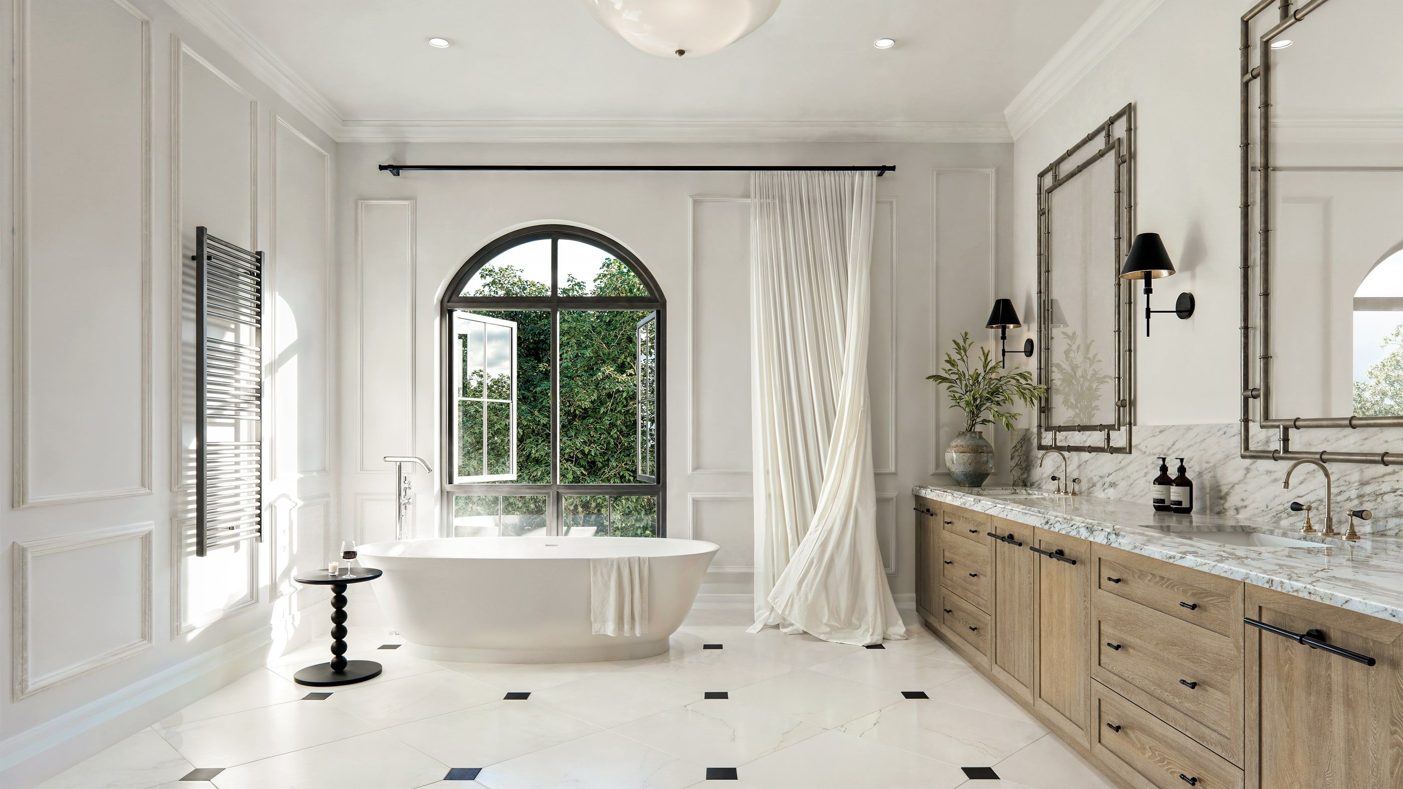 A bathroom at Sunkiss with a freestanding bath