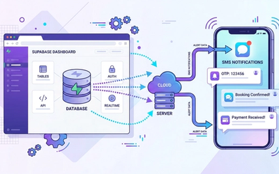 How to Send SMS from Supabase Using DataFlows SMS