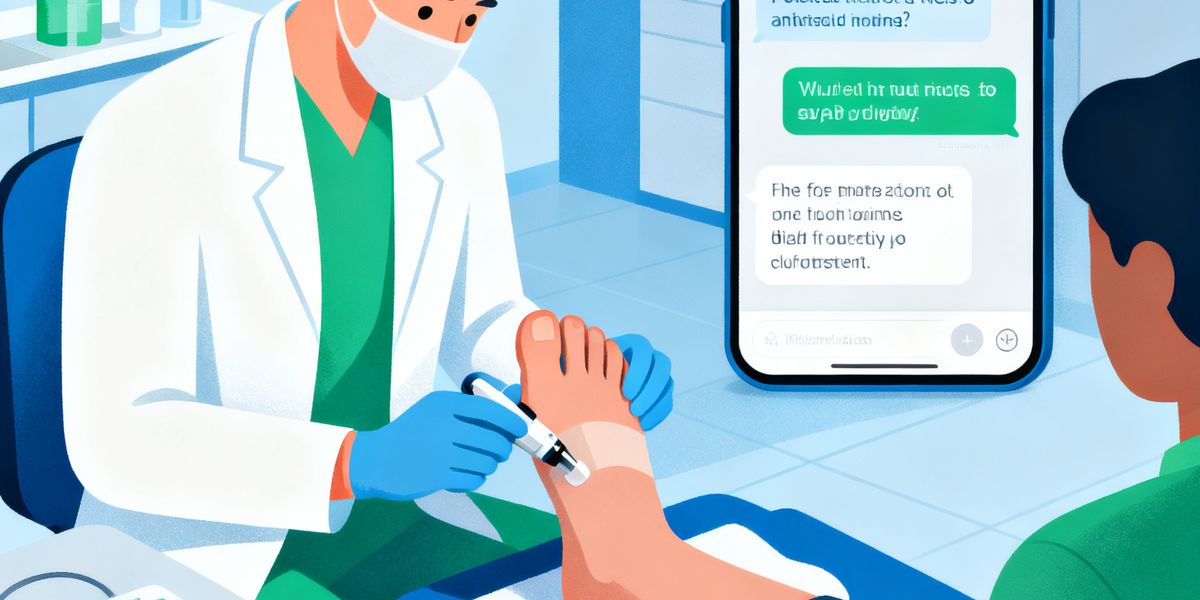 SMS for Podiatry Clinics: Diabetic Foot-Check Recalls