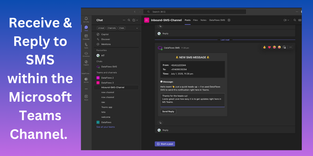 Microsoft Teams SMS Integration: Send and Receive Texts Directly in Teams