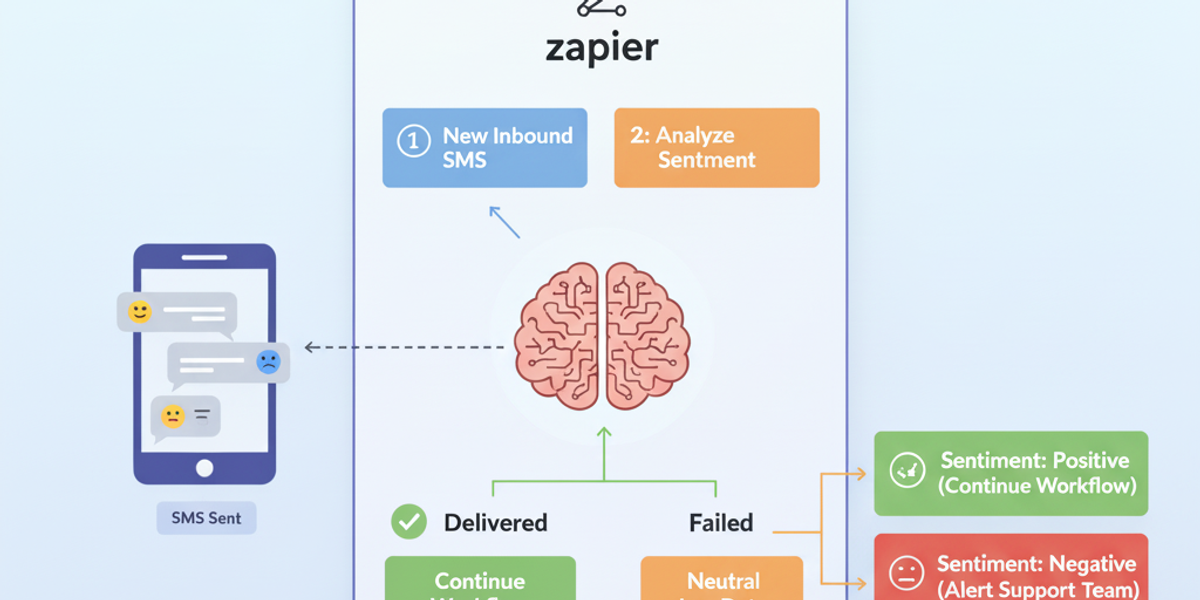 Use AI to Analyze SMS Sentiment Automatically with DataFlows + Zapier