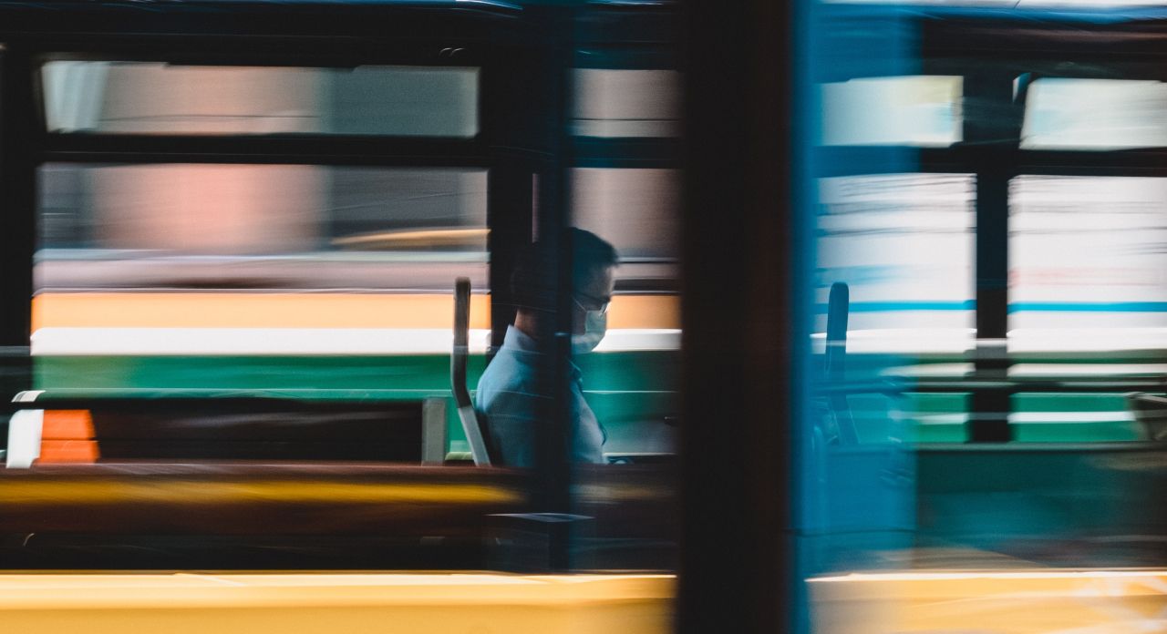 patient on a train