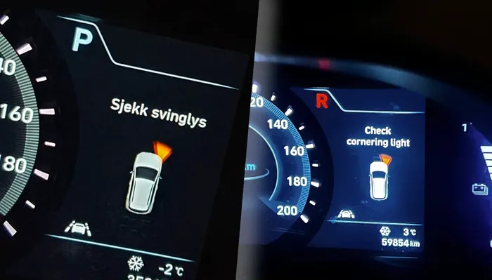 svinglys cornering light hyundai kona