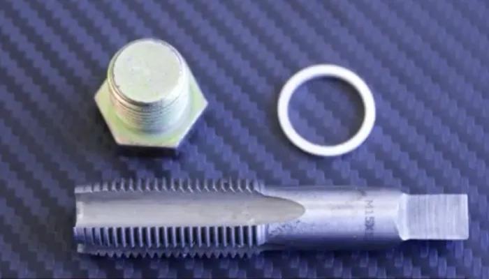 gjengetapp, mutter og skive i M15