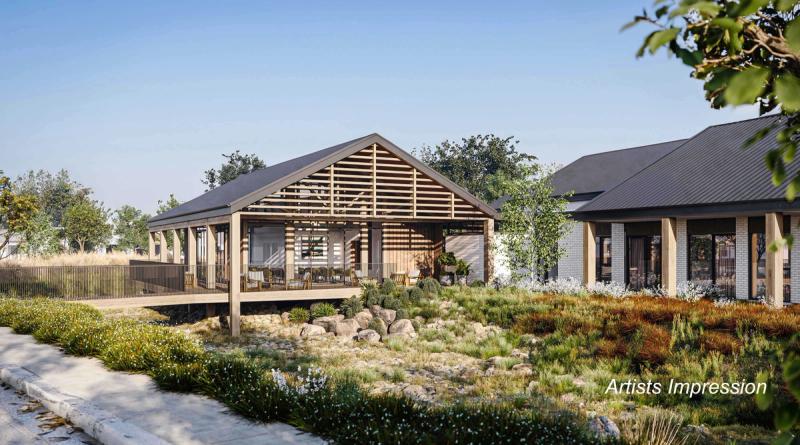 Artists impression of the cafe at Arvida Lincoln Plains