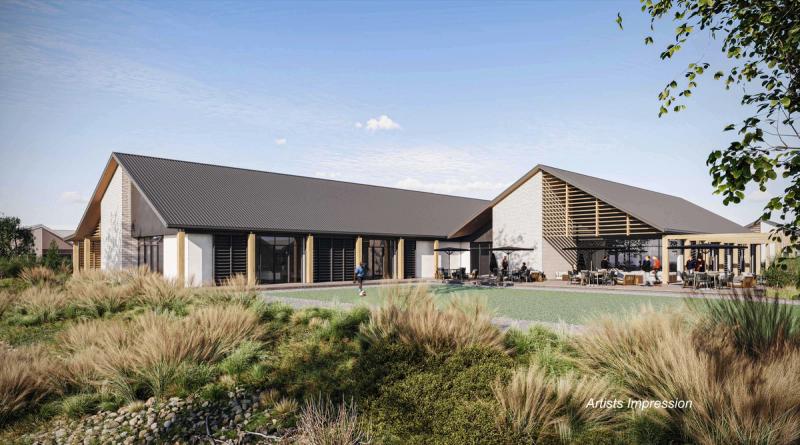 Artists impression of the clubhouse at Arvida Lincoln Plains