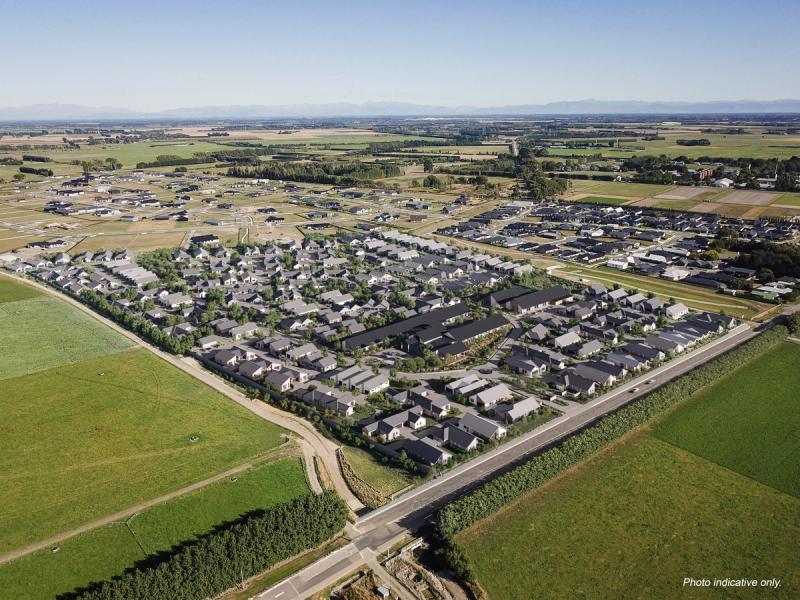 Artist's impression of an aerial view of Arvida Lincoln Plains retirement village upon completion.