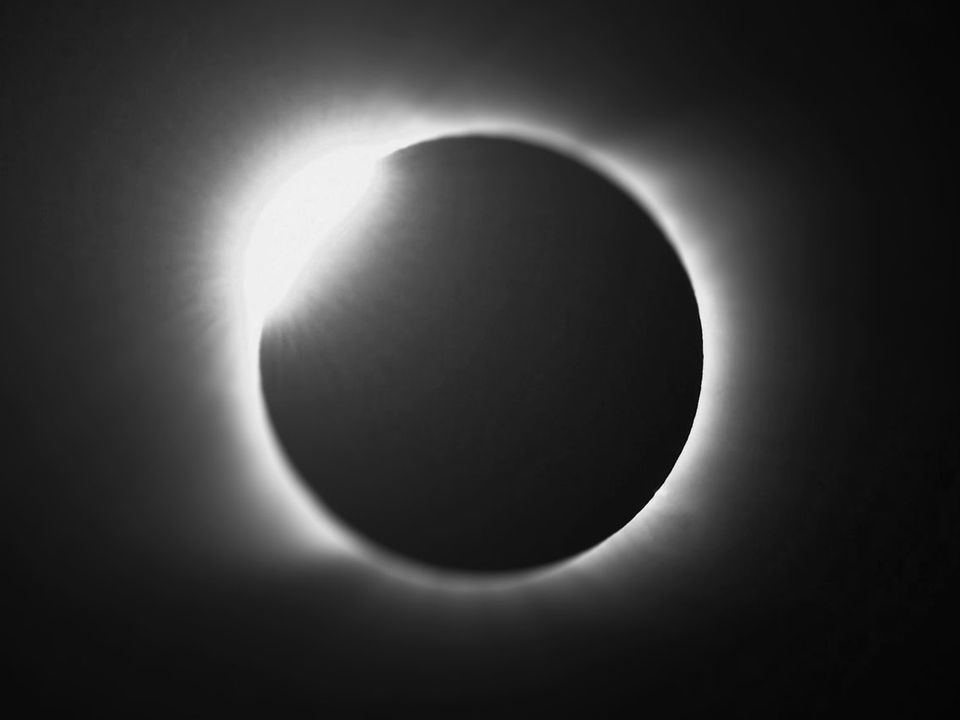 A solar eclipse.