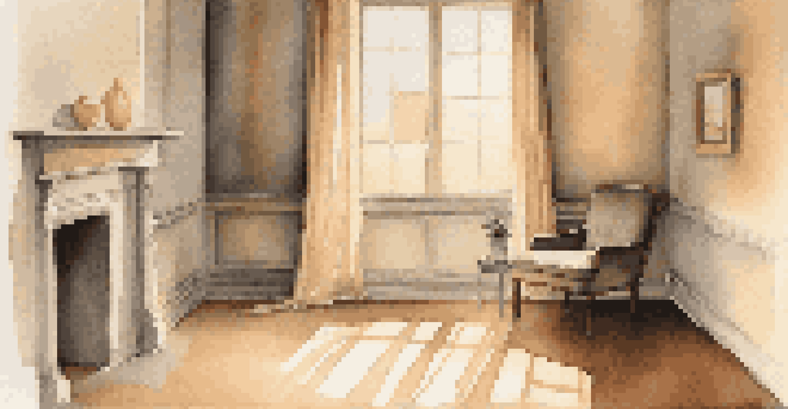 An empty room with a single chair and warm light, conveying a sense of tranquility and the power of silence.