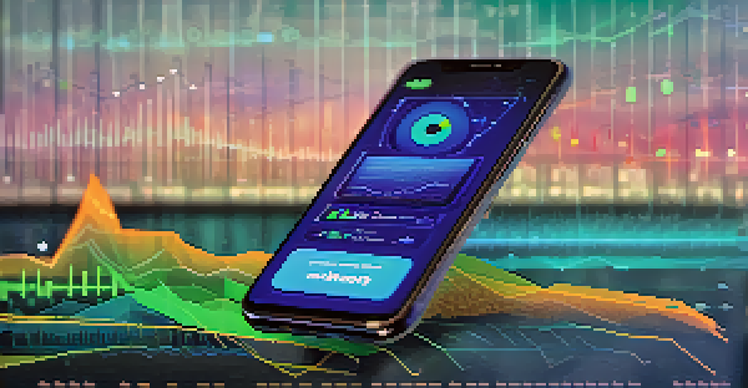 A smartphone screen showing detailed streaming analytics and graphs for music data.