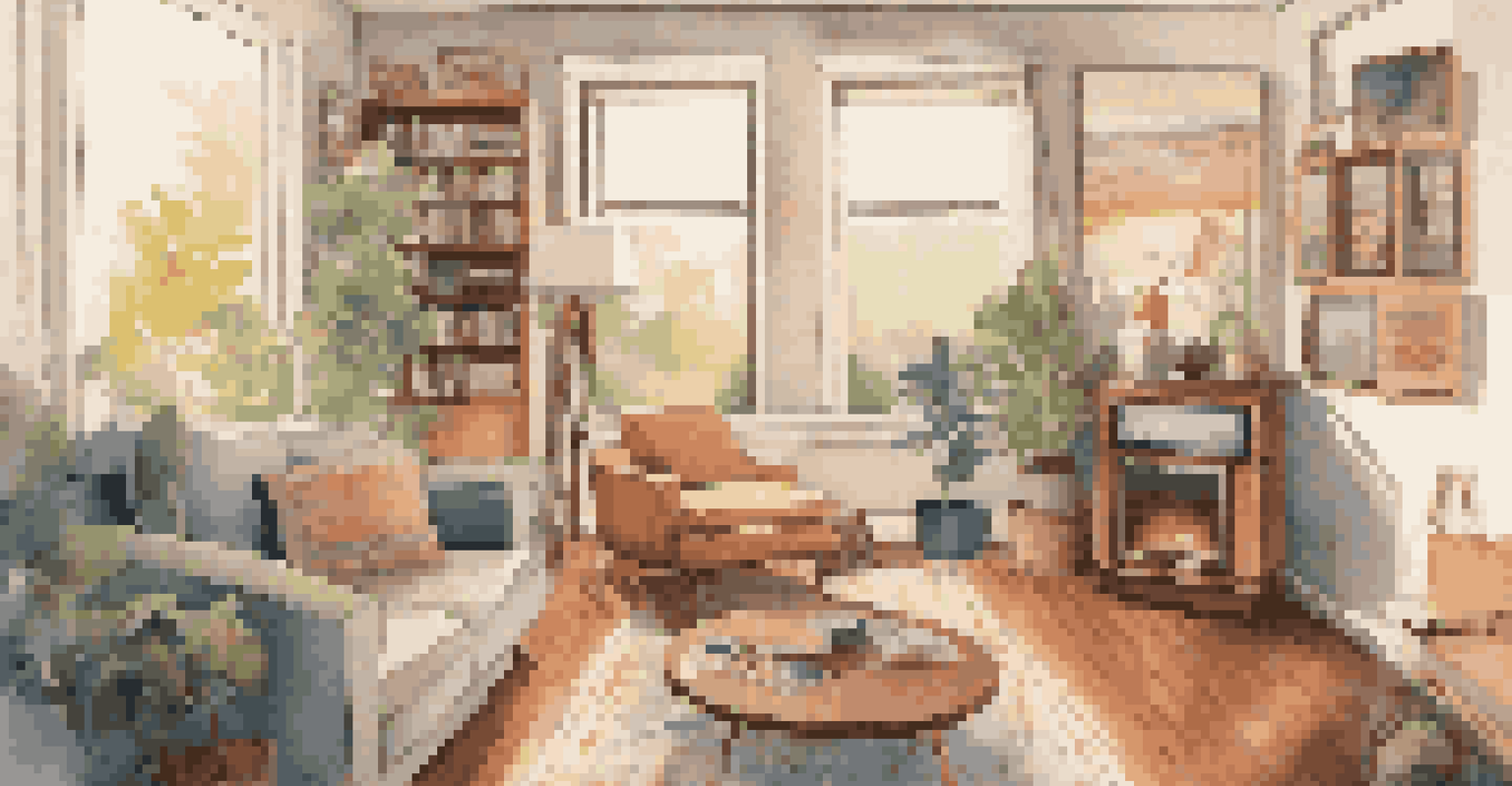 A fan in a cozy living room enjoying a rare music NFT on their device.