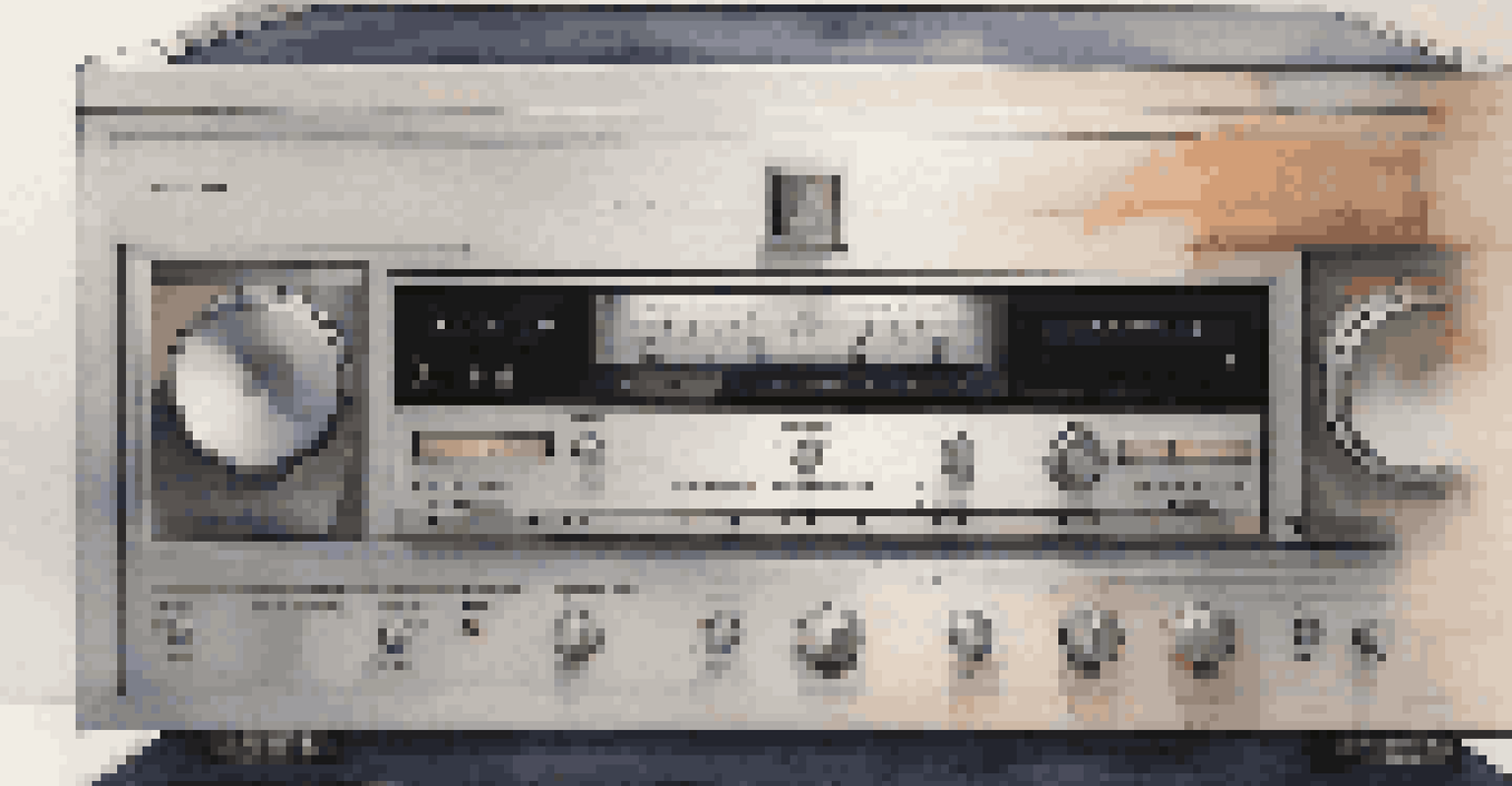 A close-up of high-fidelity audio equipment with illuminated controls and premium speakers.