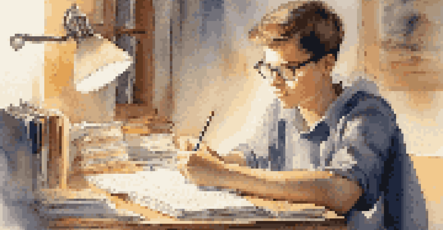 A student studying at a desk, engaged with textbooks, while listening to soft instrumental music.