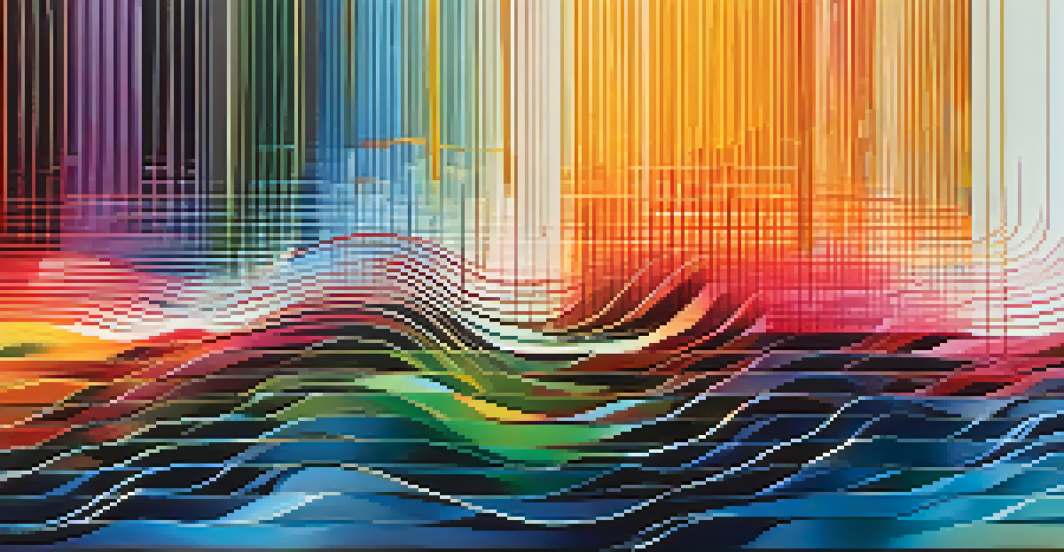 An abstract artwork depicting colorful sound waves representing audio effects.