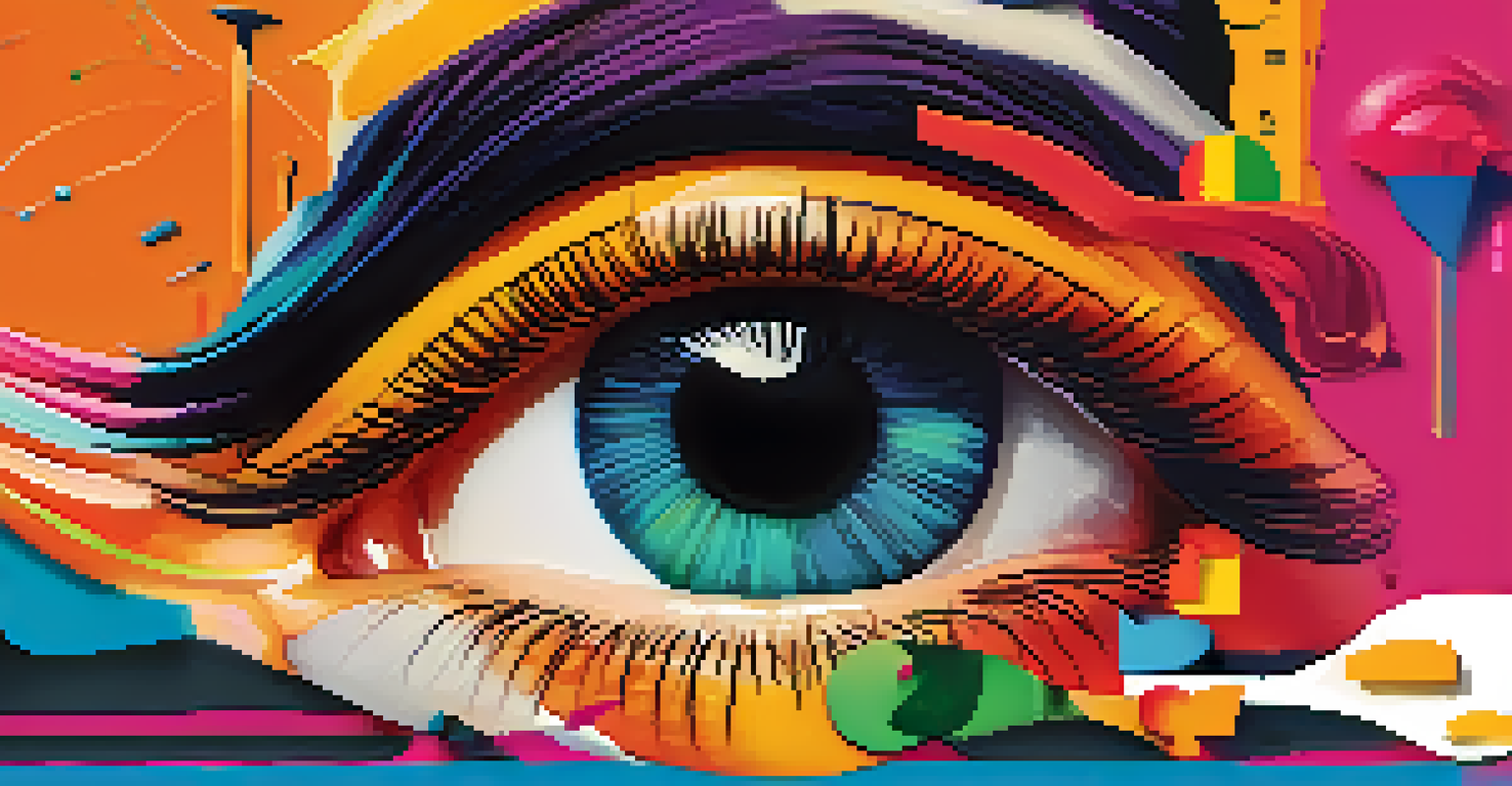 A colorful social media advertisement for a new album release featuring a dynamic image of the artist.