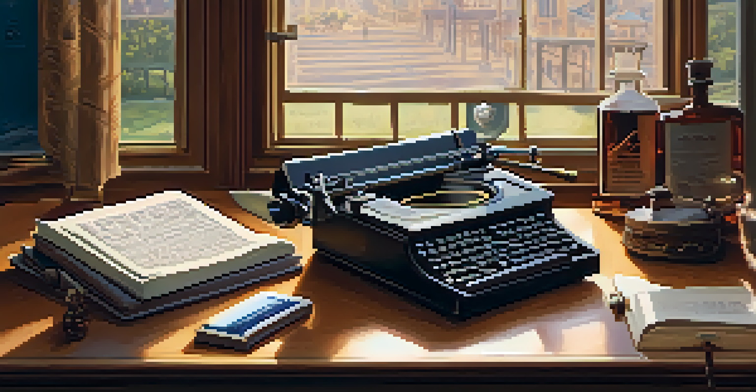 A music licensing agreement on a desk with a quill, inkpot, and laptop.