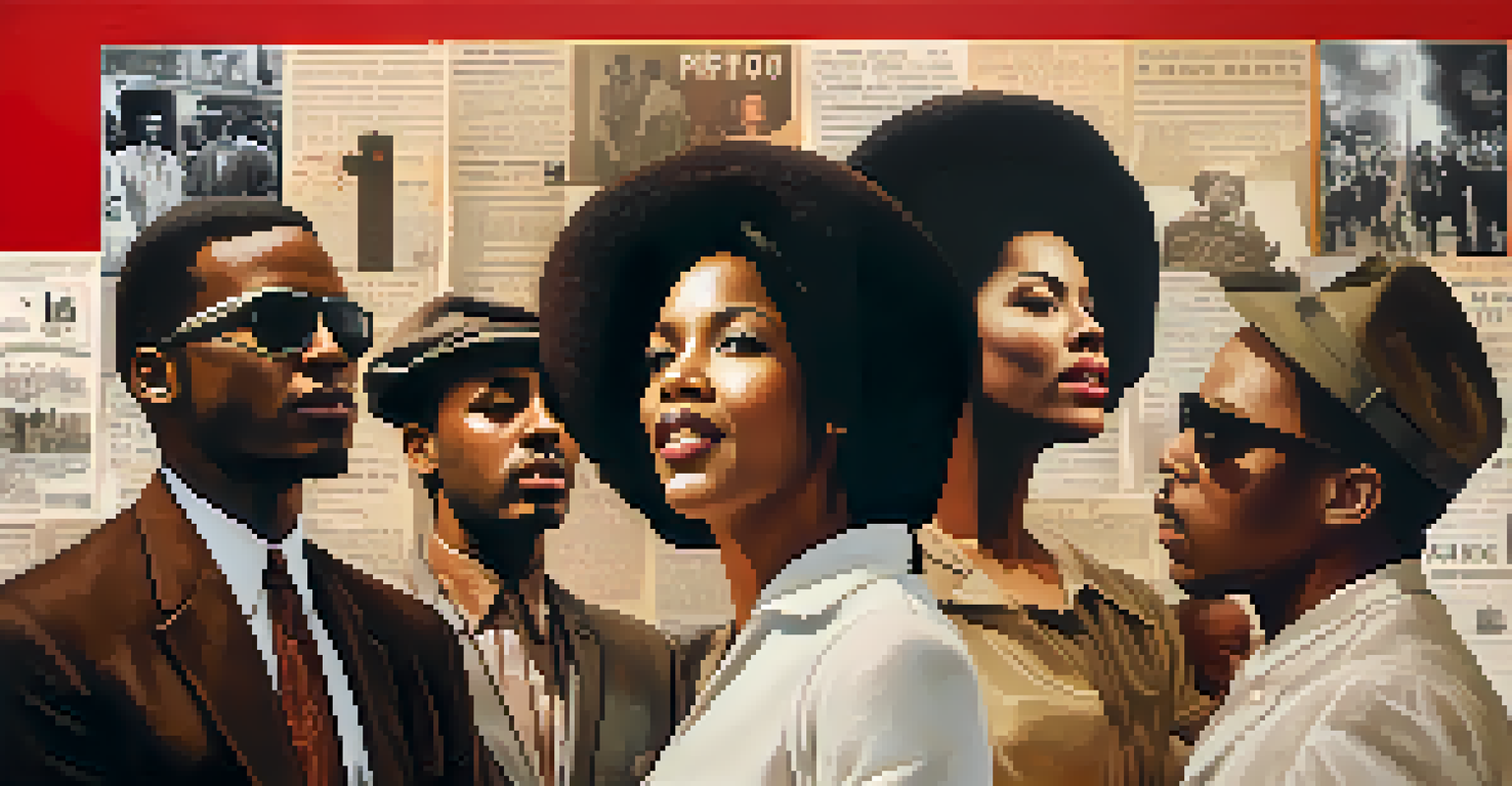 A montage of historical moments in music featuring protest songs and civil rights imagery.