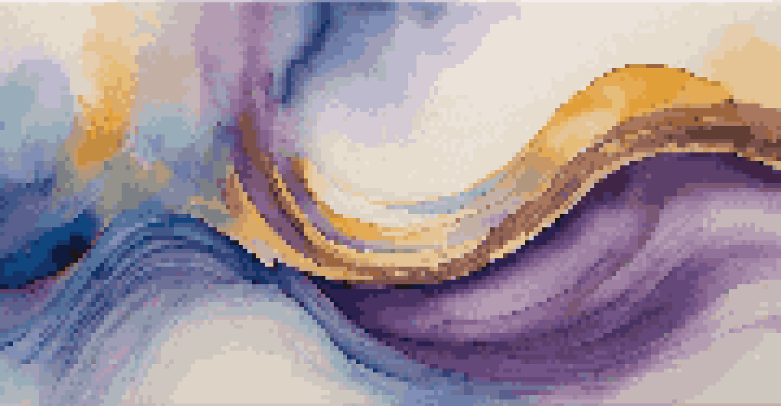 An abstract visualization of sound waves with vibrant colors and flowing shapes, conveying the rhythm and energy of music.