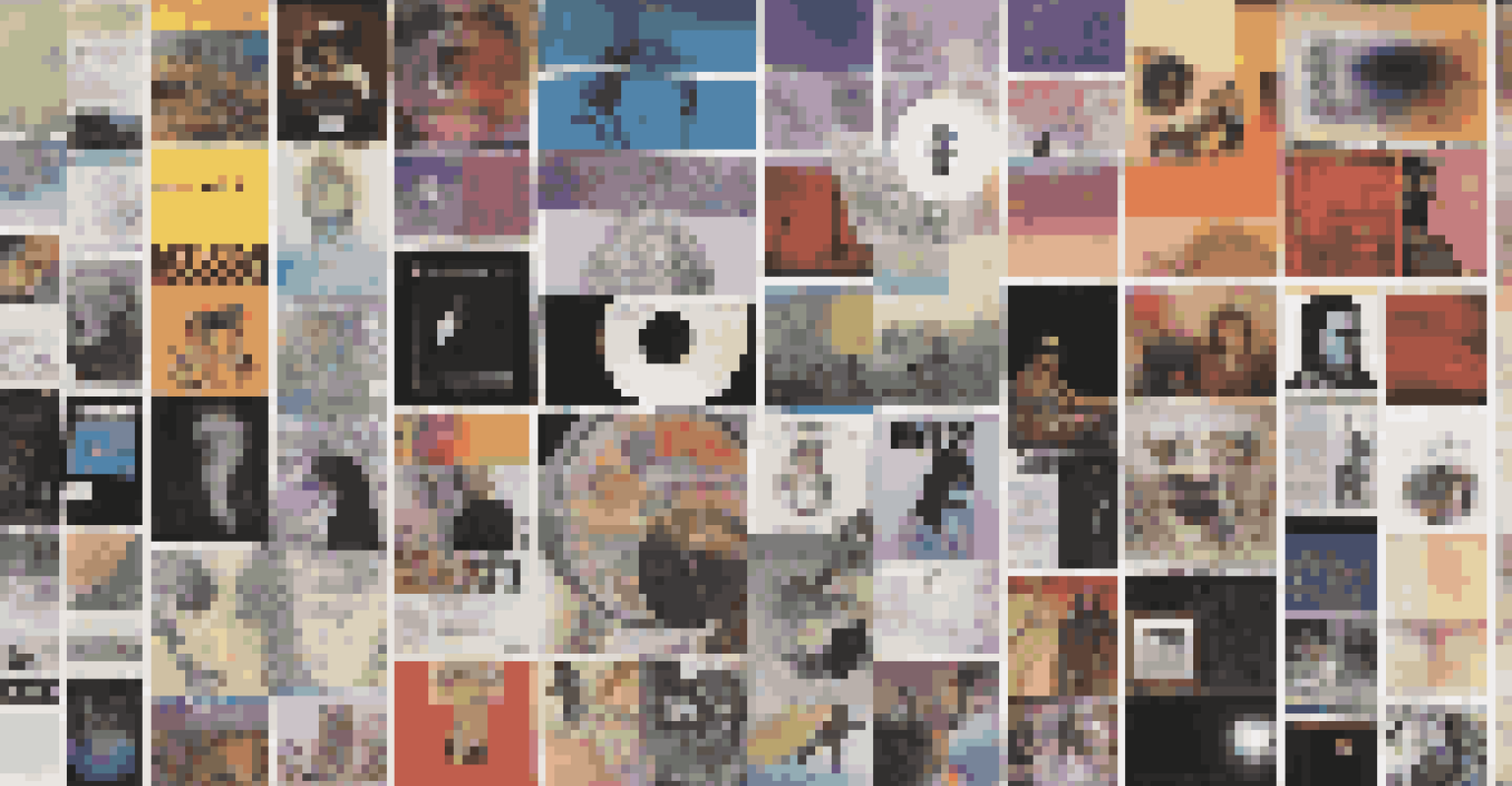 A digital collage illustrating the evolution of a musician's brand, showcasing album covers and social media content in a modern design.