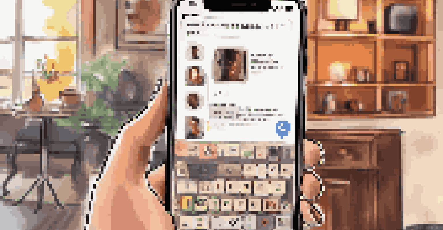 A close-up of a smartphone screen displaying a musician's social media profile with engaging content.