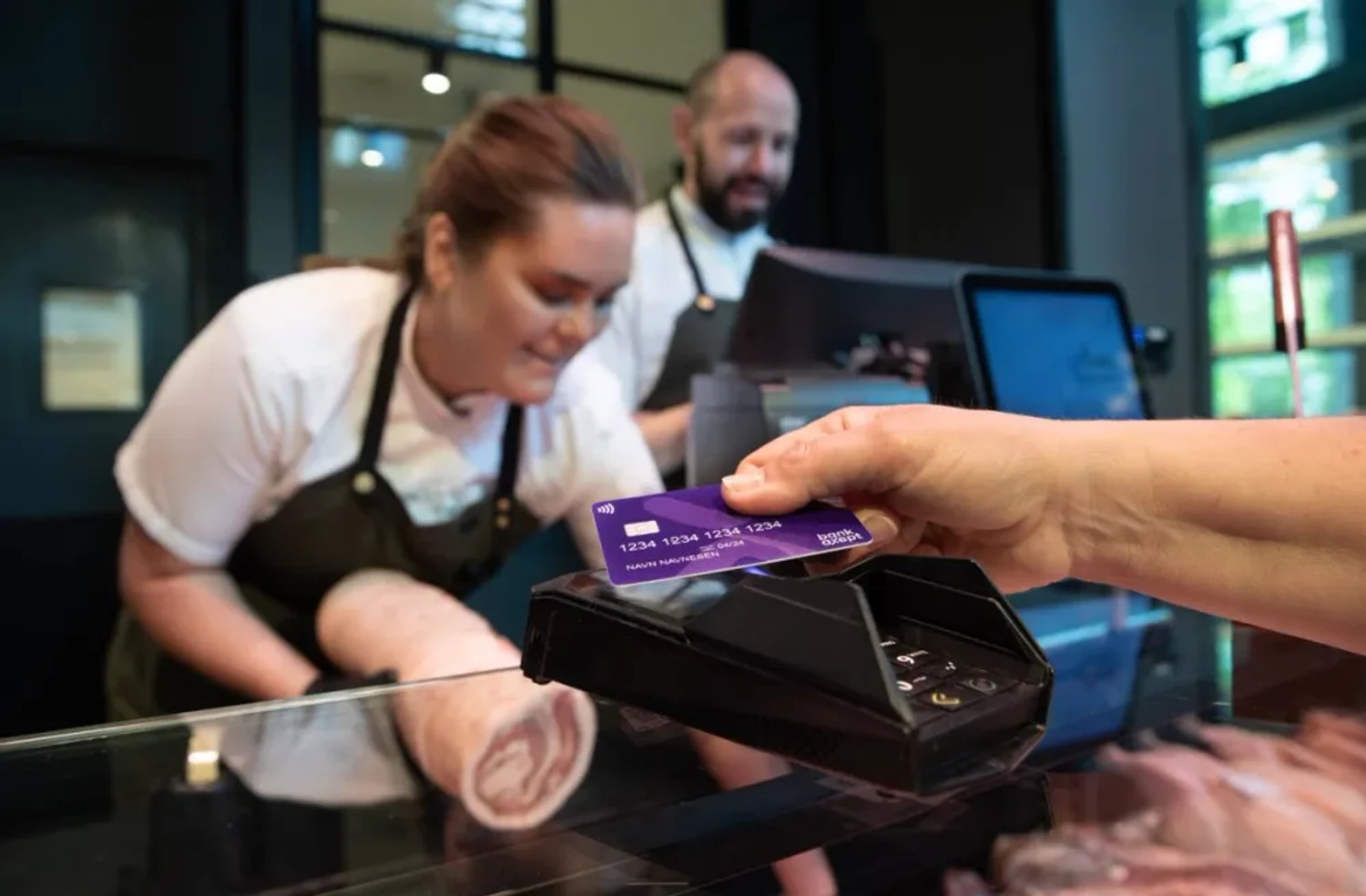 Making a payment with a BankAxept card
