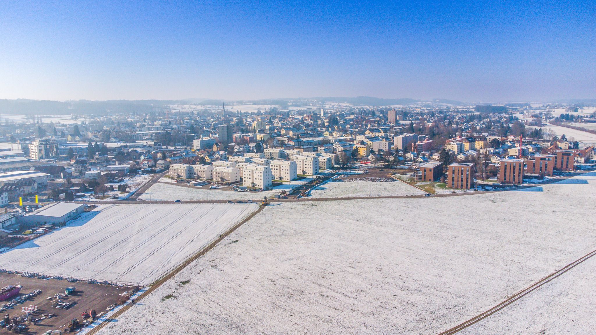 Überbauung mit Mehrfamilienhäusern