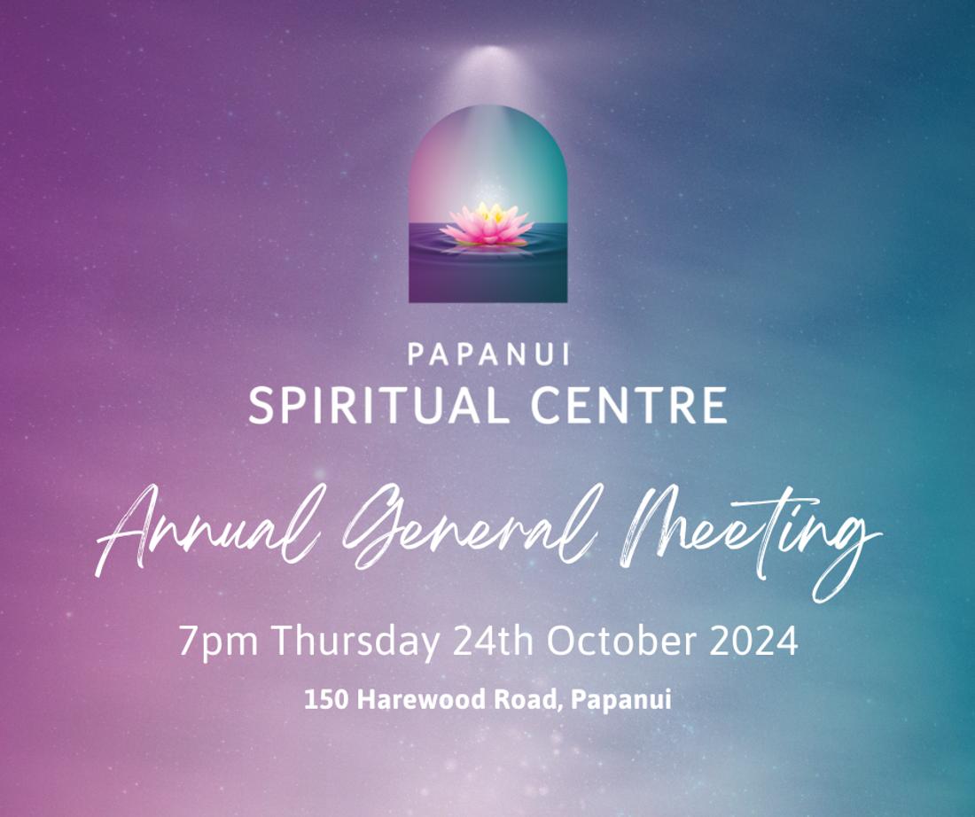 Papanui Spiritual Centre Annual General Meeting 2024