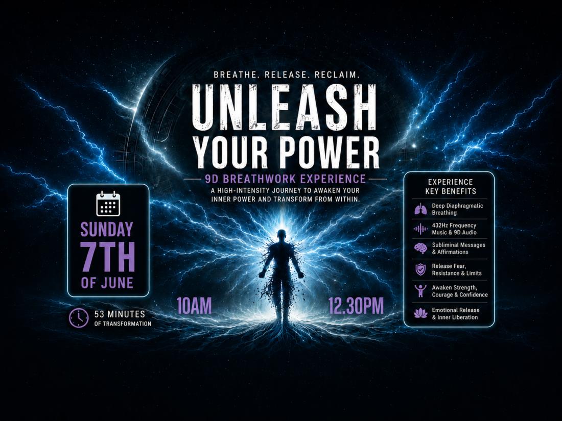 9D Breathwork Journey - Unleash Your Power (12:30pm)