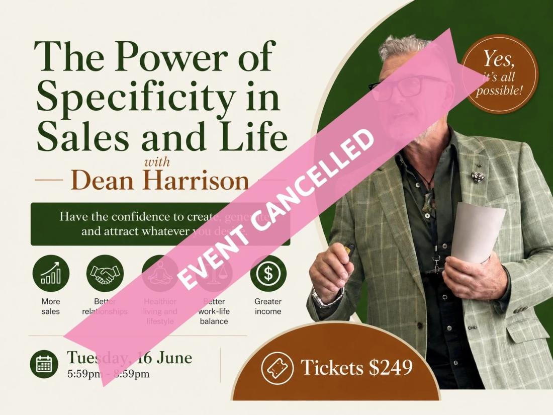 The Power of Specificity in Sales and Life with Dean Harrison